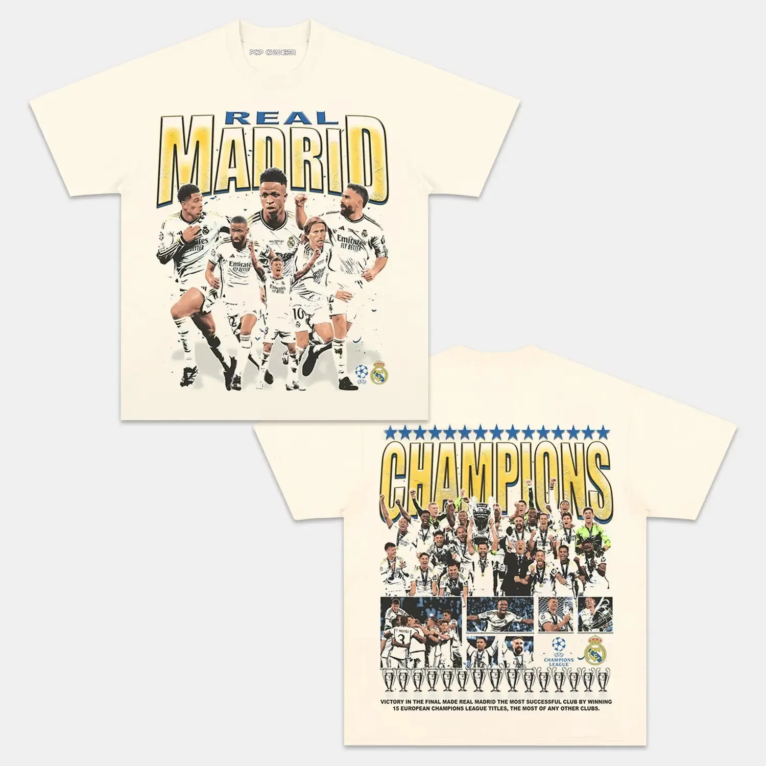 2024 UCL CHAMPS - REAL MADRID TEE - POPCHANGER