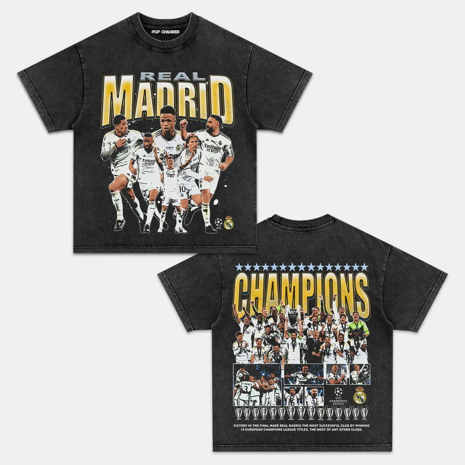 2024 UCL CHAMPS - REAL MADRID TEE - POPCHANGER
