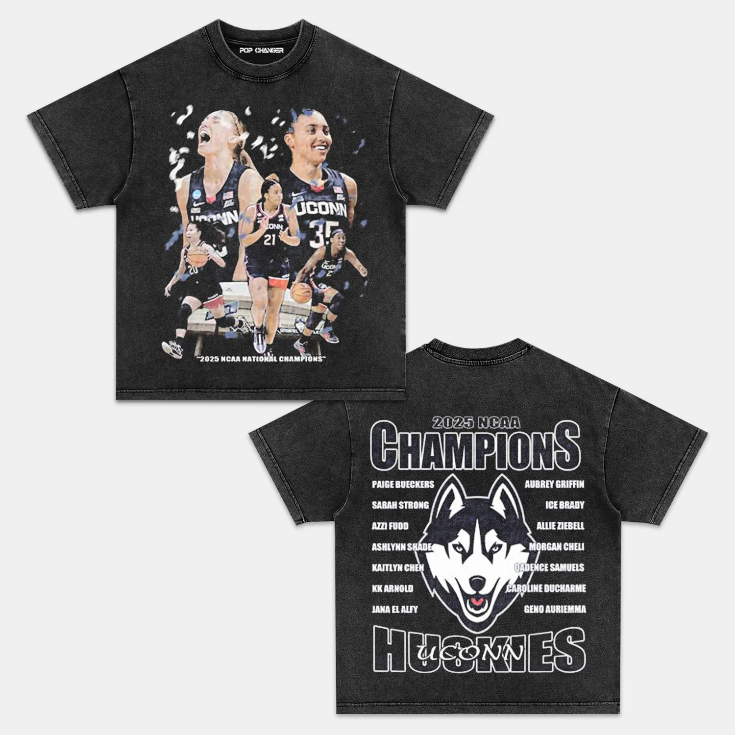 2025 NCAA CHAMPIONS UCONN TEE 1.0 - POPCHANGER