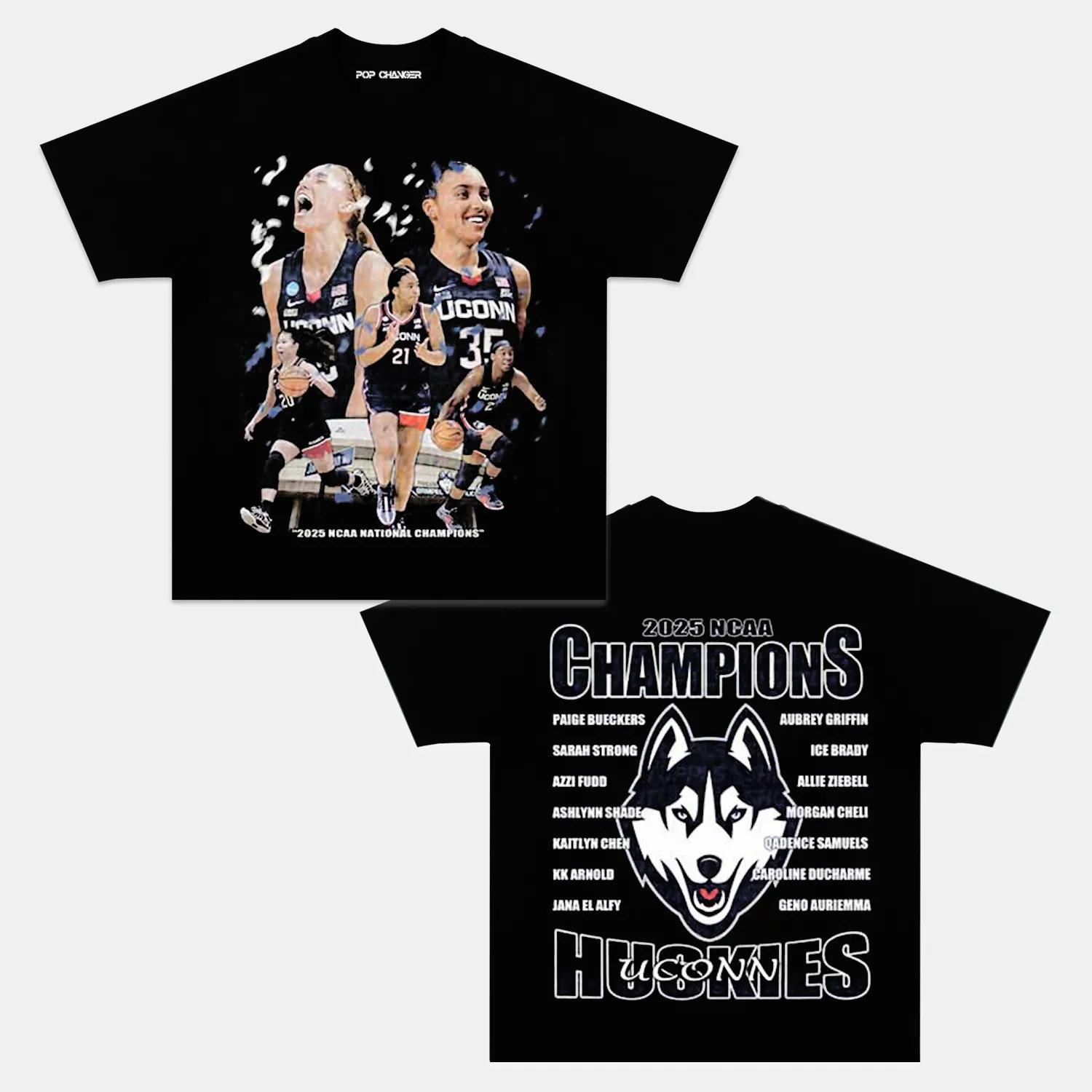 2025 NCAA CHAMPIONS UCONN TEE 1.0 - POPCHANGER