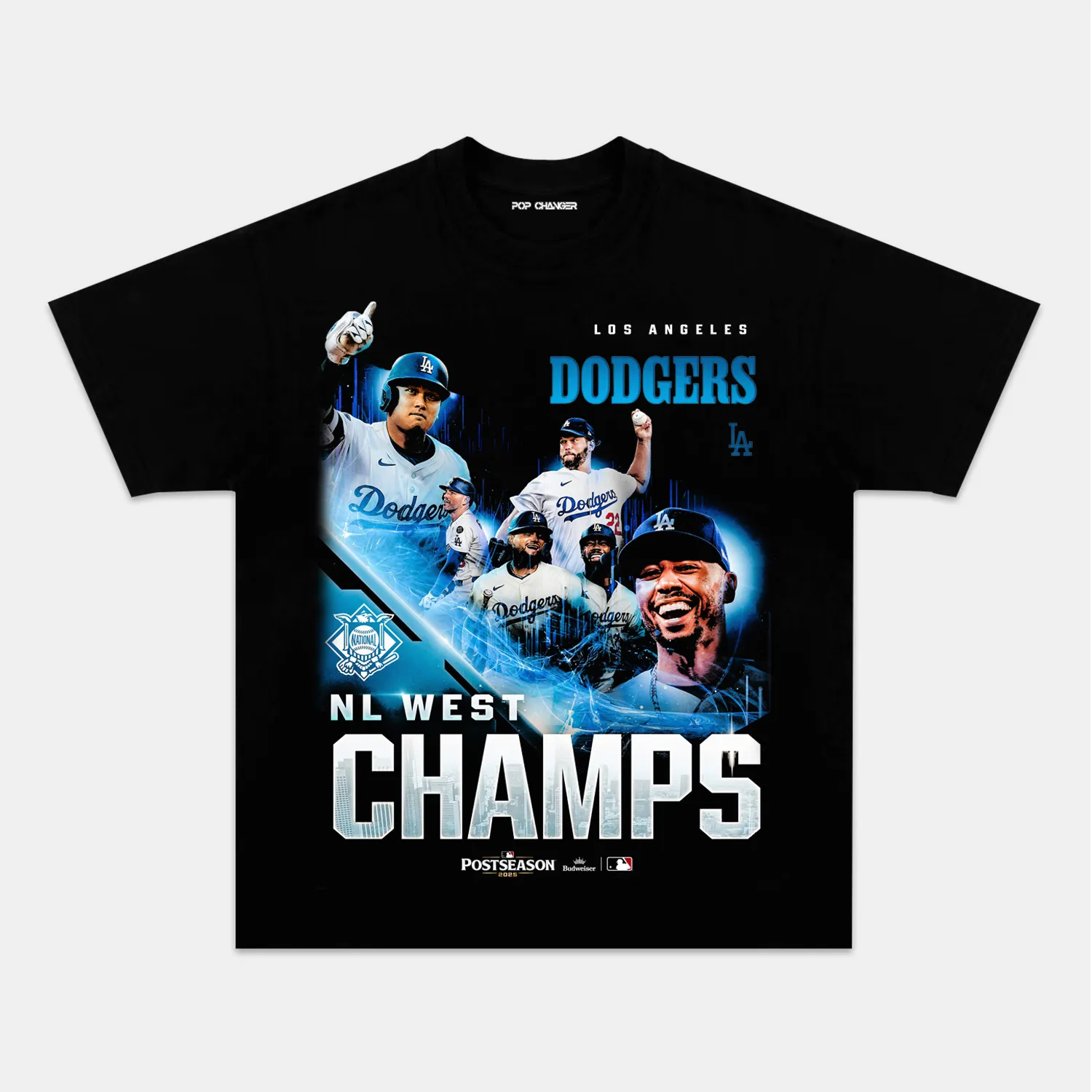 2025 NL WEST CHAMPIONS & DODGERS V3 TEE