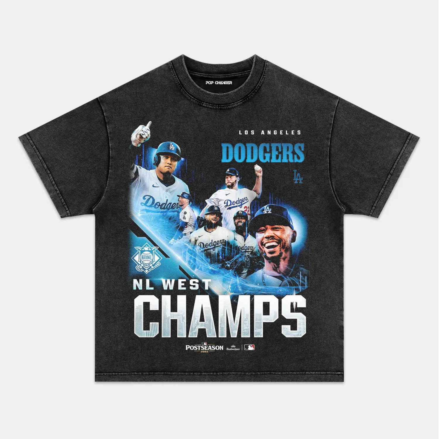 2025 NL WEST CHAMPIONS & DODGERS V3 TEE