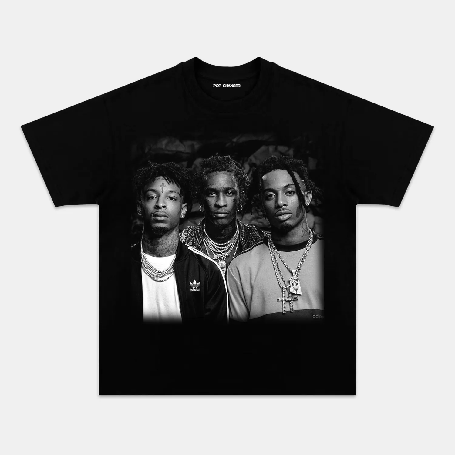 21 SAVAGE & YOUNG THUG & PLAYBOI CARTI TEE - POPCHANGER
