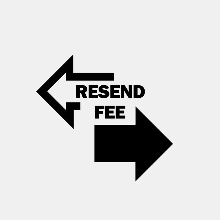 RESEND A SHIRT FEE - POPCHANGER