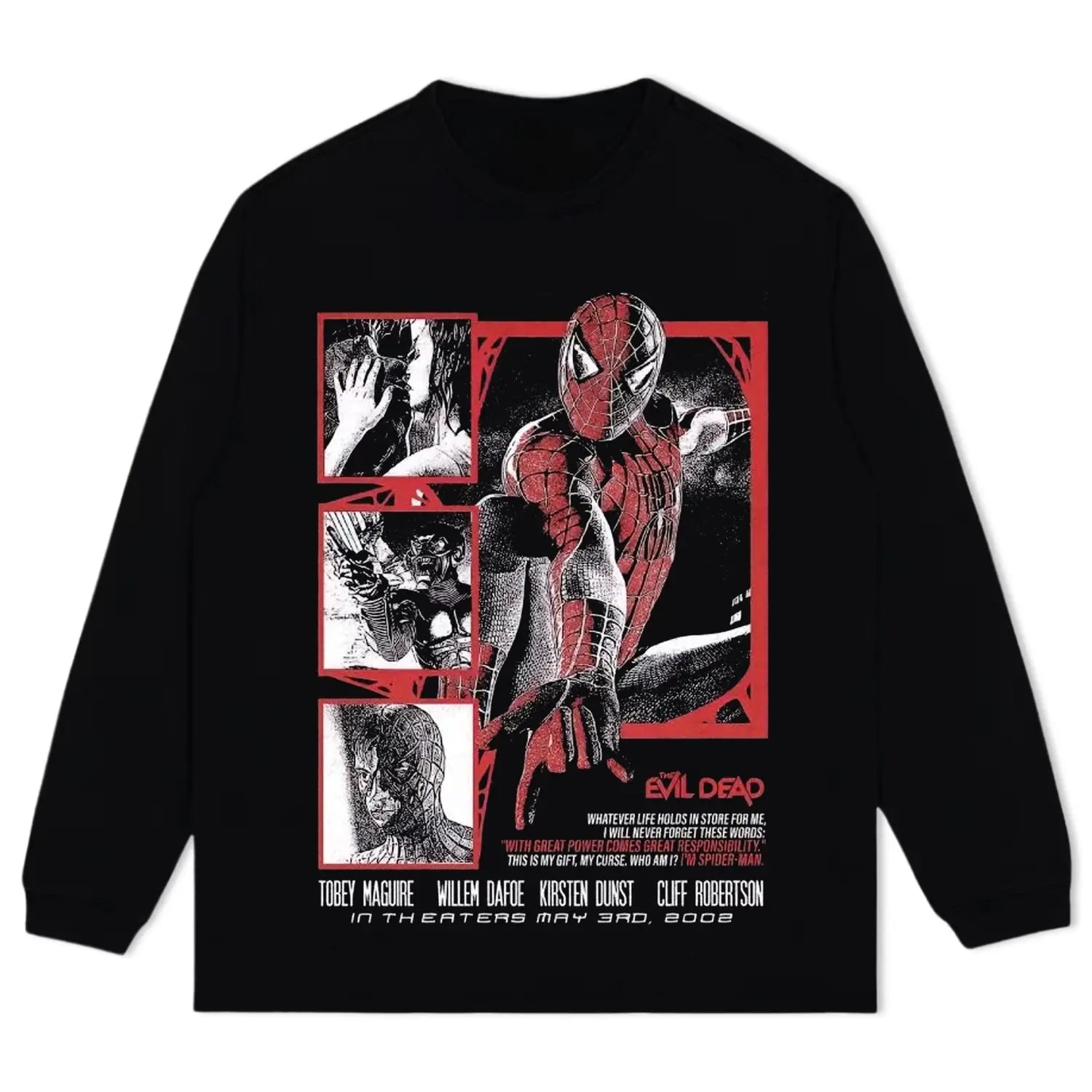 VINTAGE SPIDER MAN MOVIE TEE & LS & HOODIE