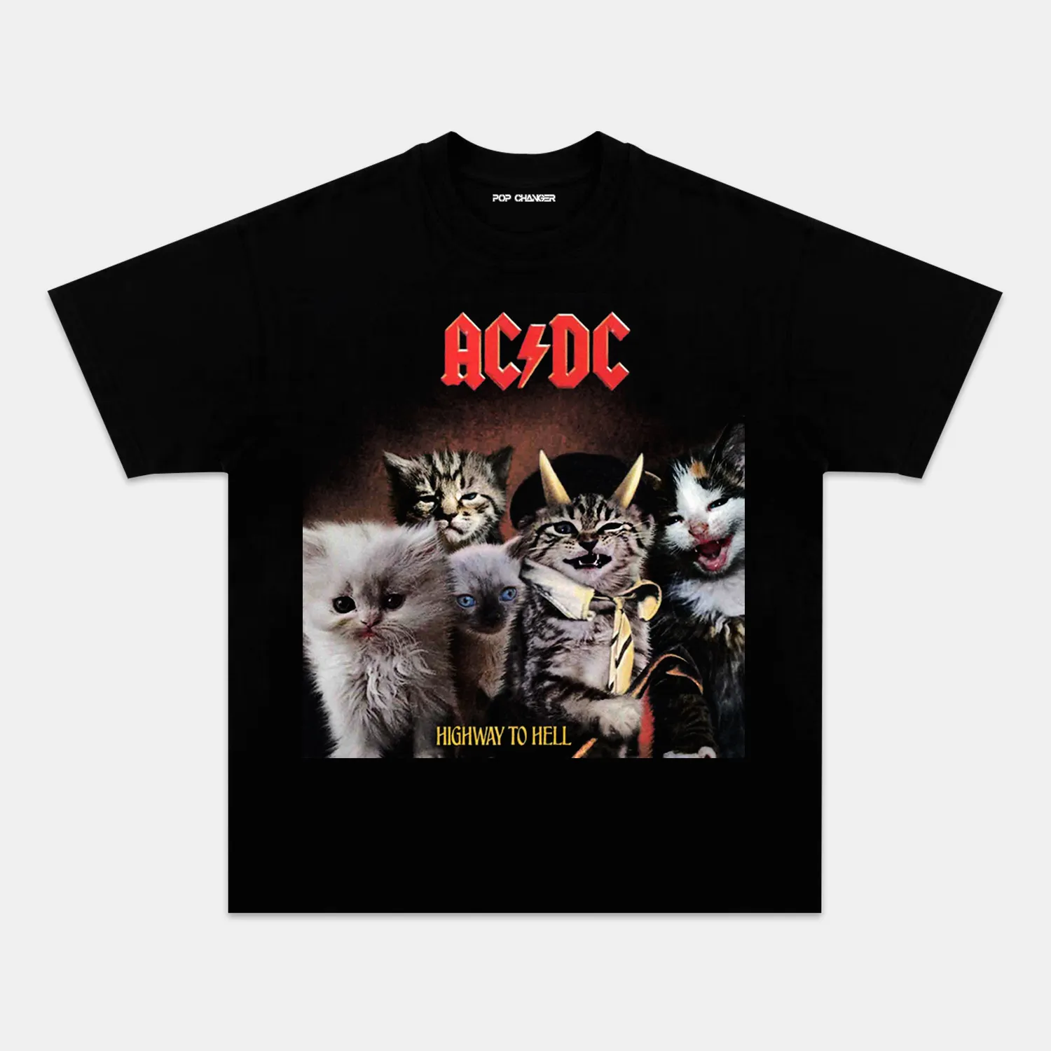 AC DC CAT TEE - POPCHANGER