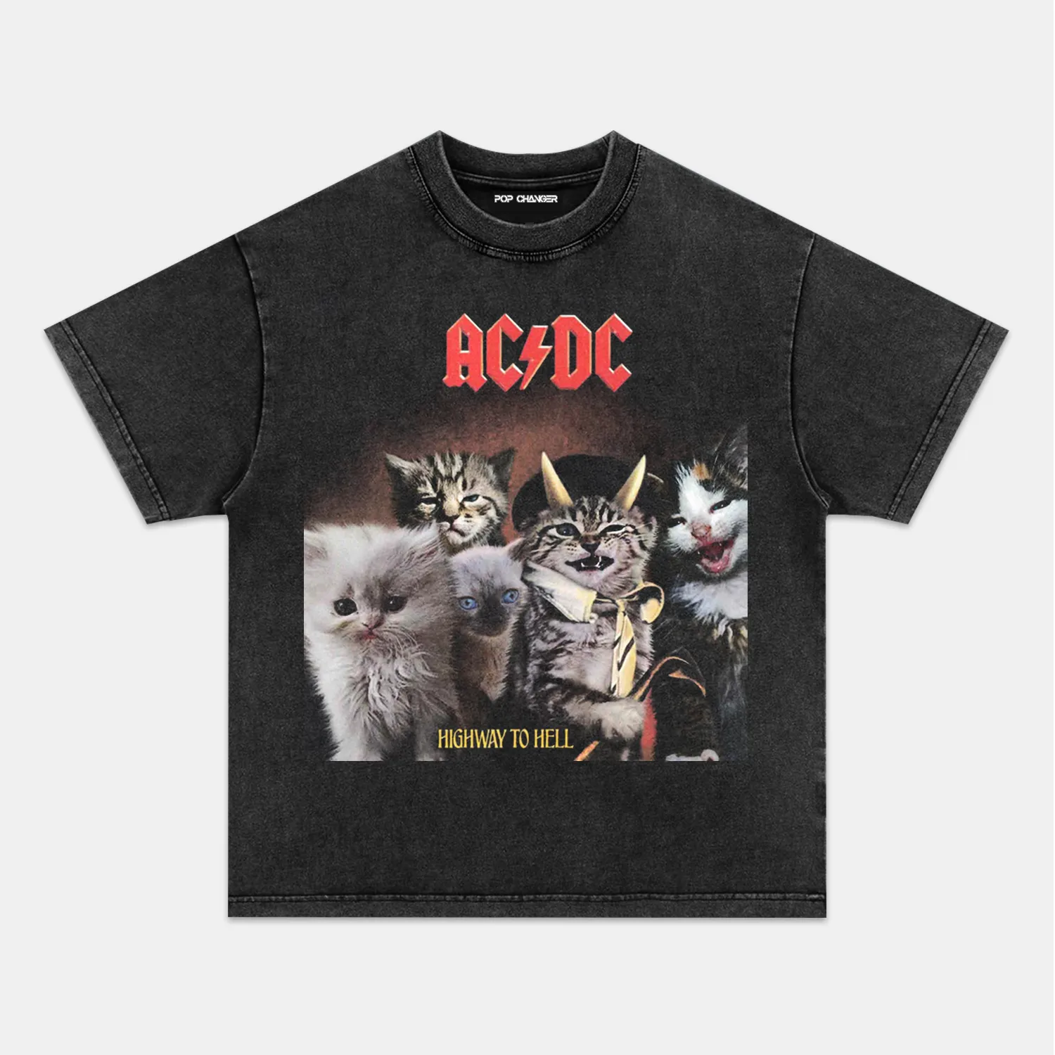 AC DC CAT TEE - POPCHANGER