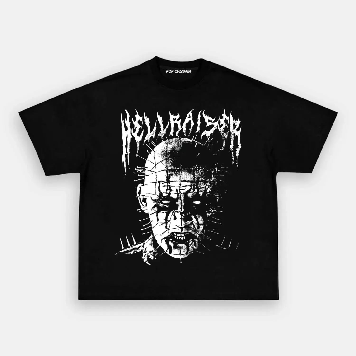 Black Metal Pinhead Tee - POPCHANGER