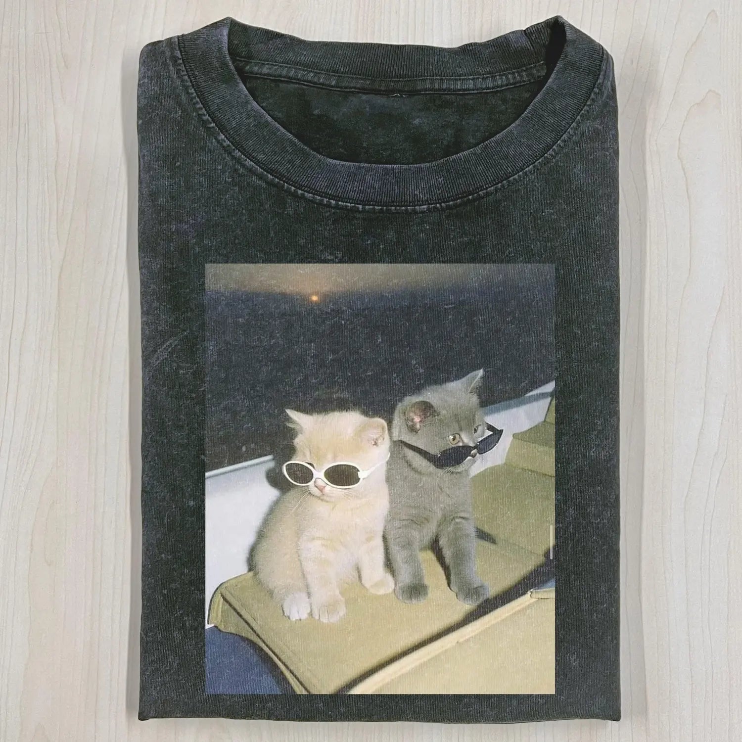 CAT WITH SUNGLASSES HOODIE - POPCHANGER