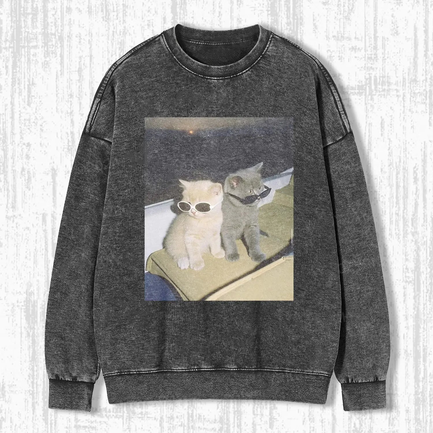 CAT WITH SUNGLASSES HOODIE - POPCHANGER