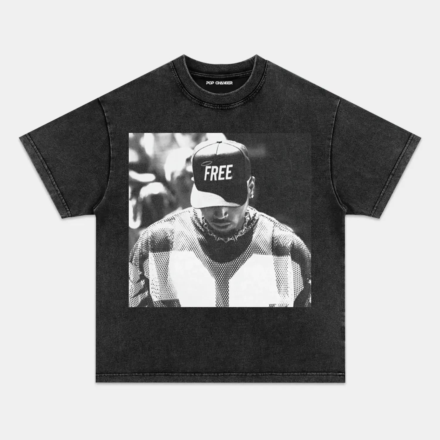 CHRIS BROWN V4 TEE - POPCHANGER