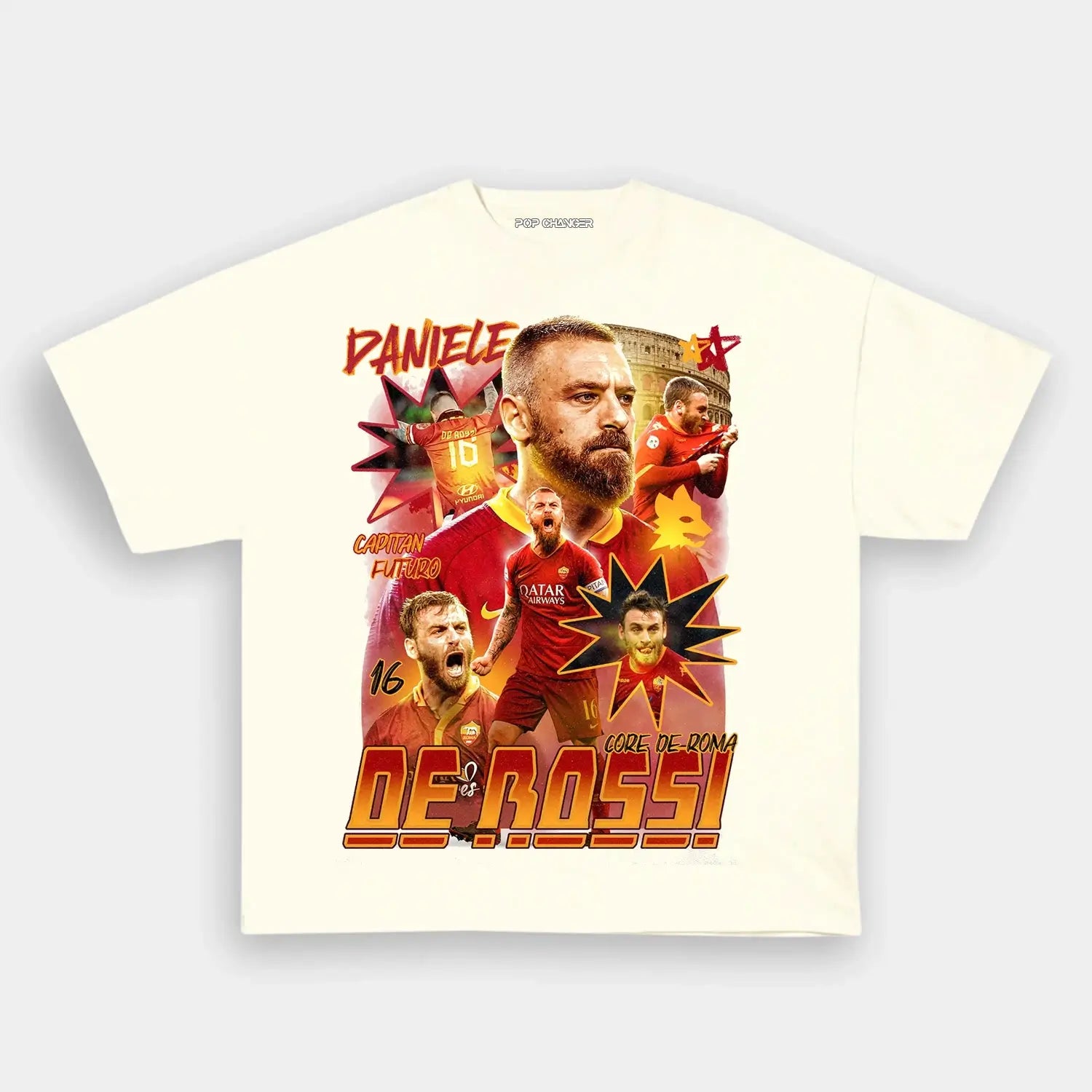 DE ROSSI AS ROMA TEE - POPCHANGER
