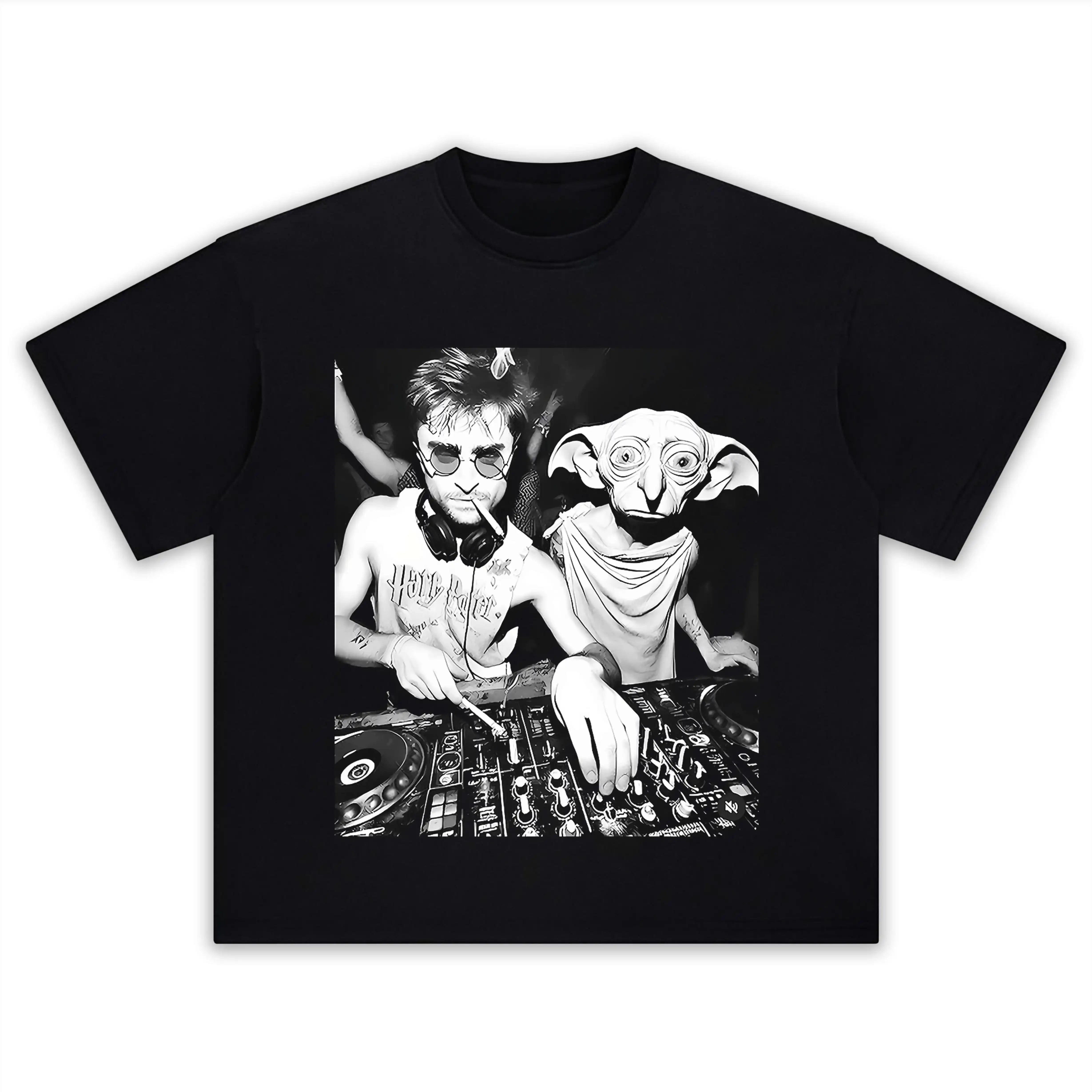 DOBBY AND DJ HARRY POTTER MEME TEE - POPCHANGER