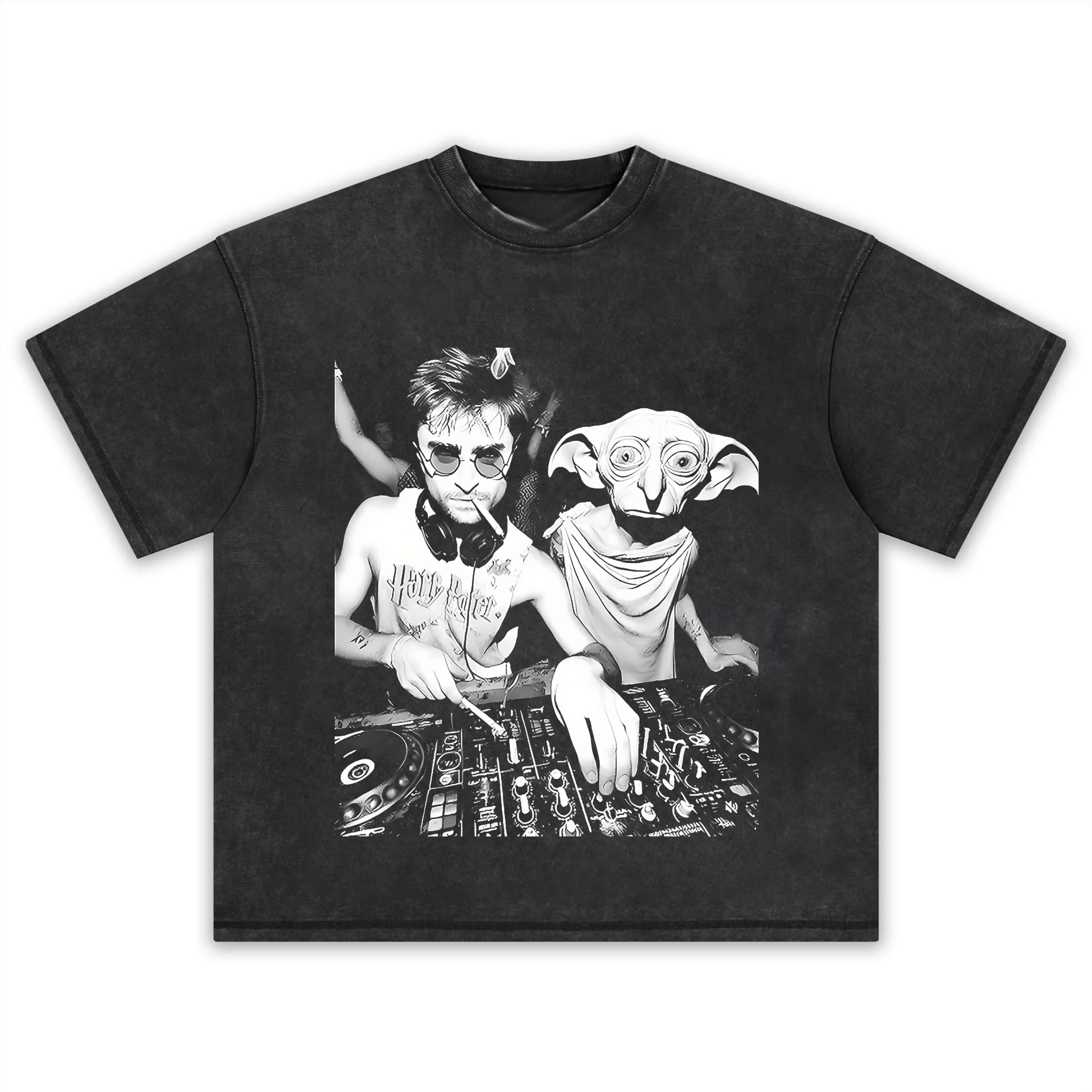 DOBBY AND DJ HARRY POTTER MEME TEE - POPCHANGER