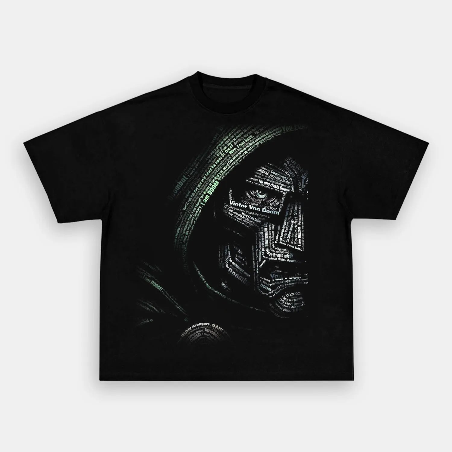 DOCTOR DOOM WORD FACE TEE - POPCHANGER