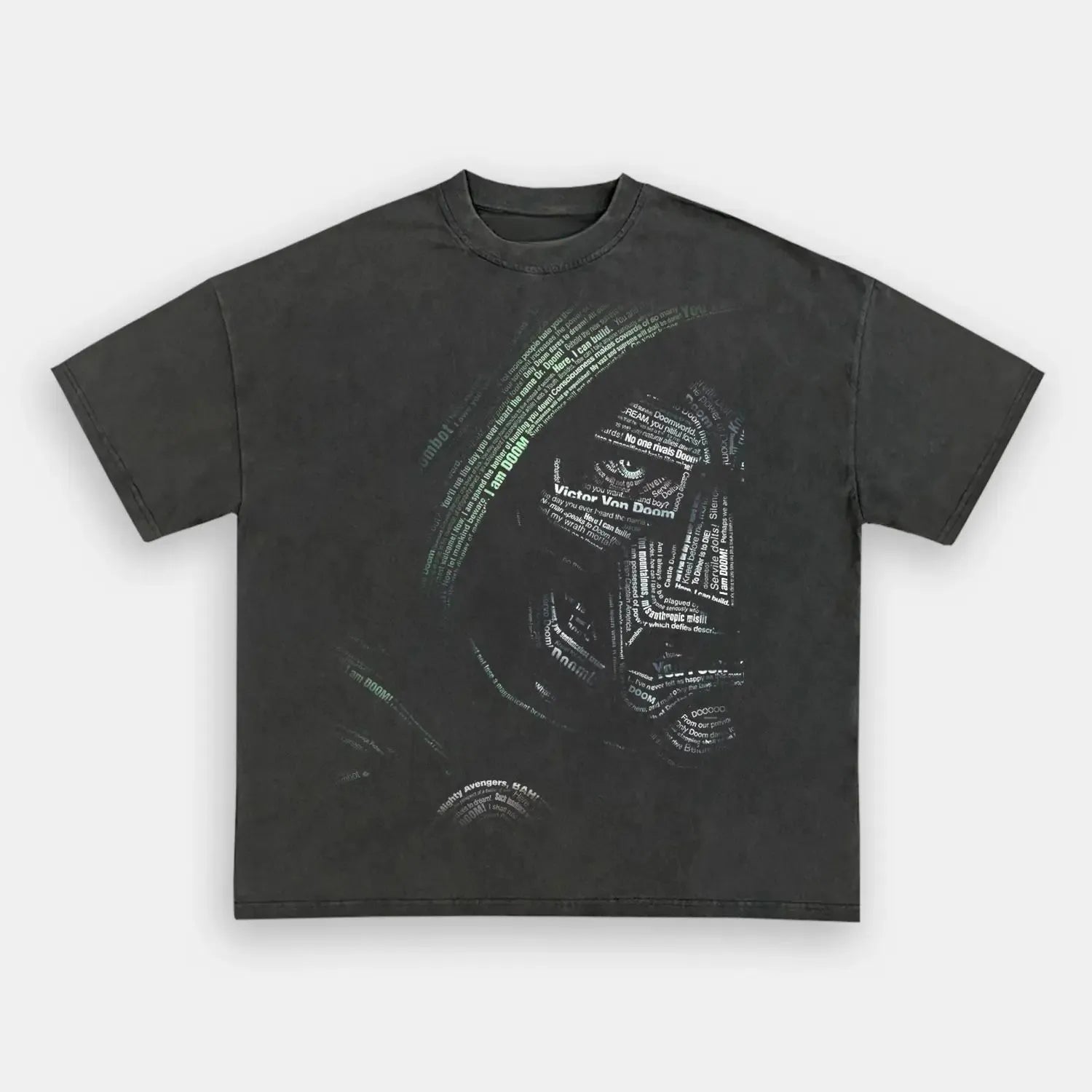 DOCTOR DOOM WORD FACE TEE - POPCHANGER