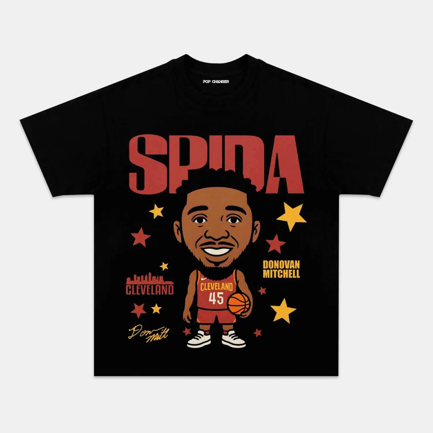 DONOVAN MITCHELL CARTOON TEE - POPCHANGER