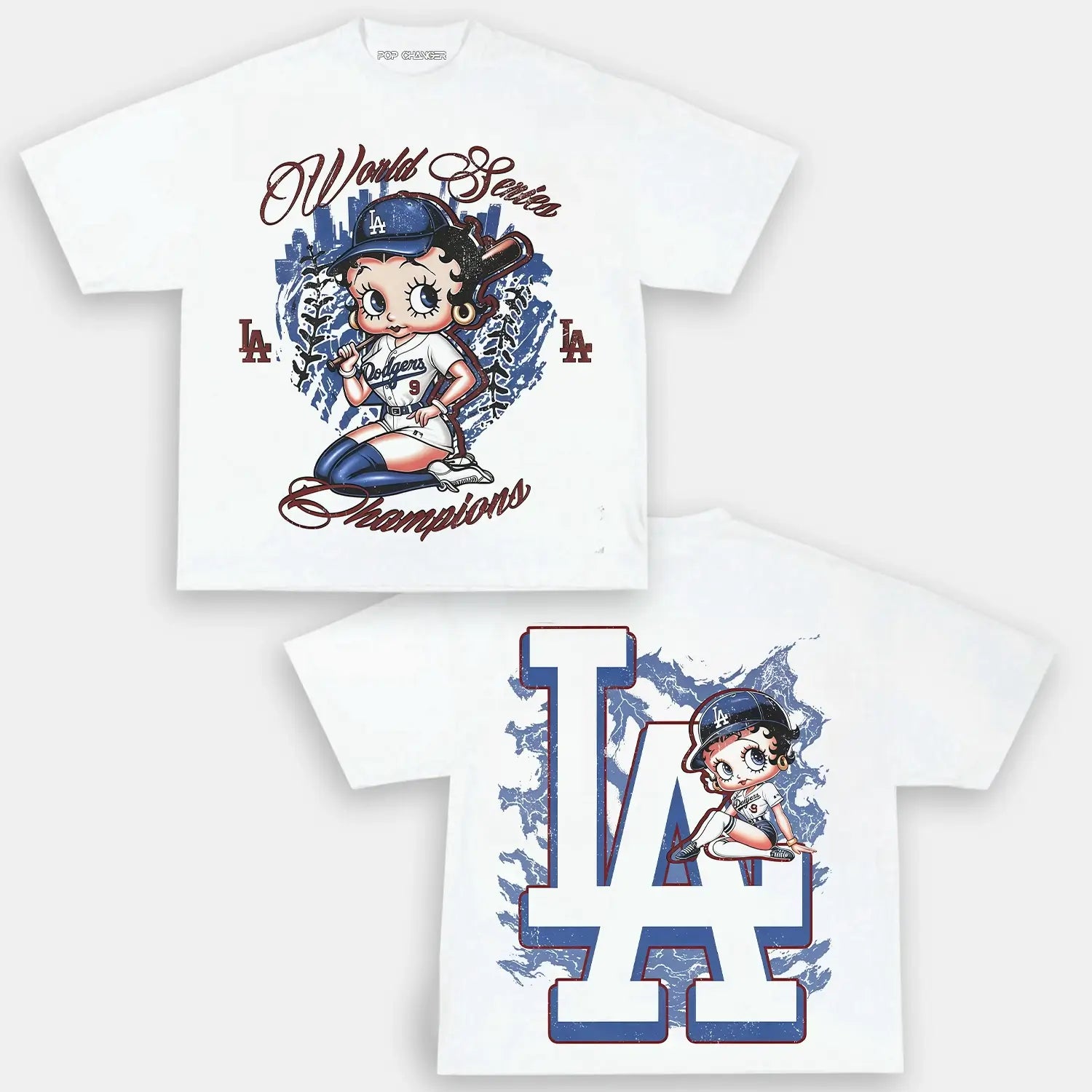 Dodgers Back to Back Tee - POPCHANGER