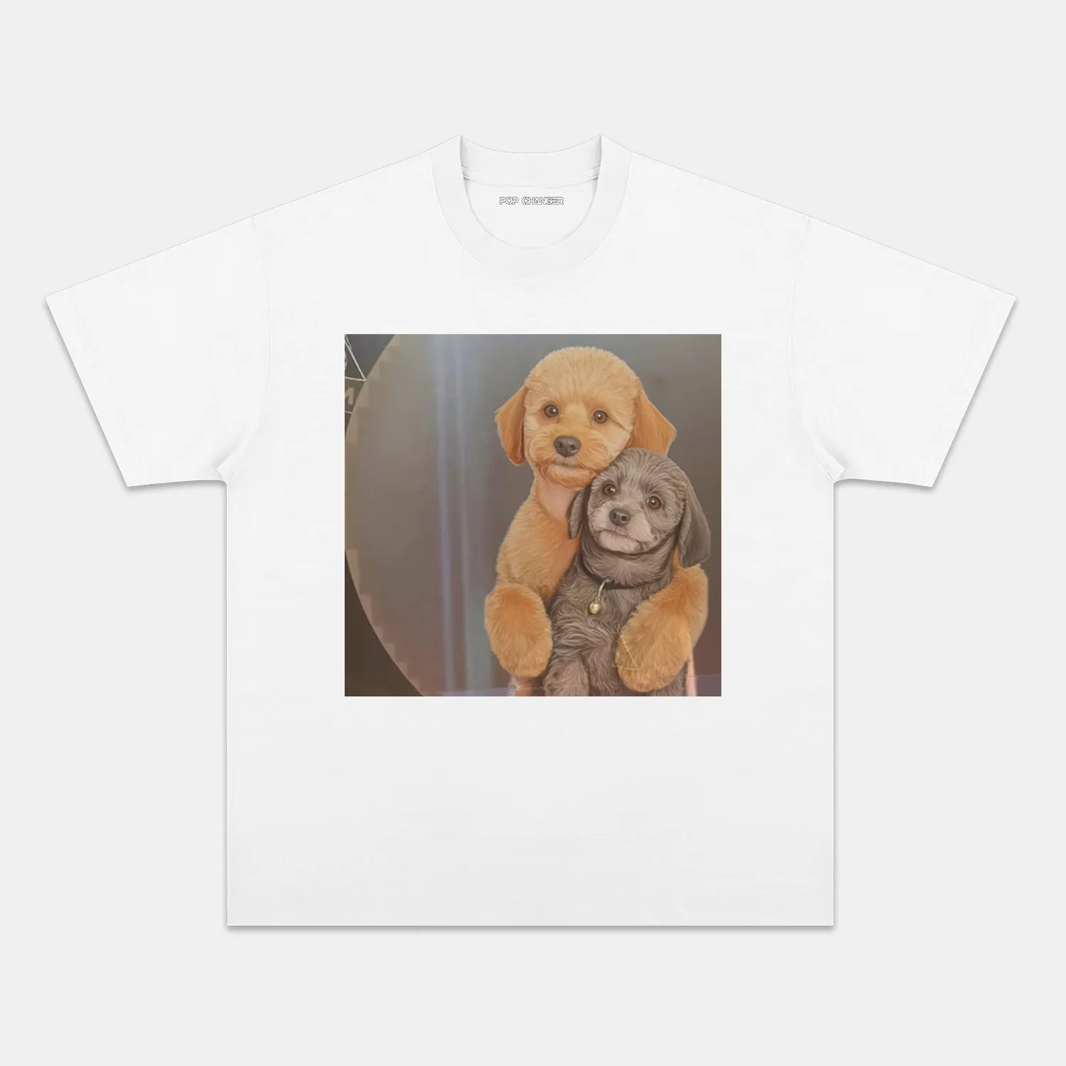 EMBRACING DOG TEE - POPCHANGER