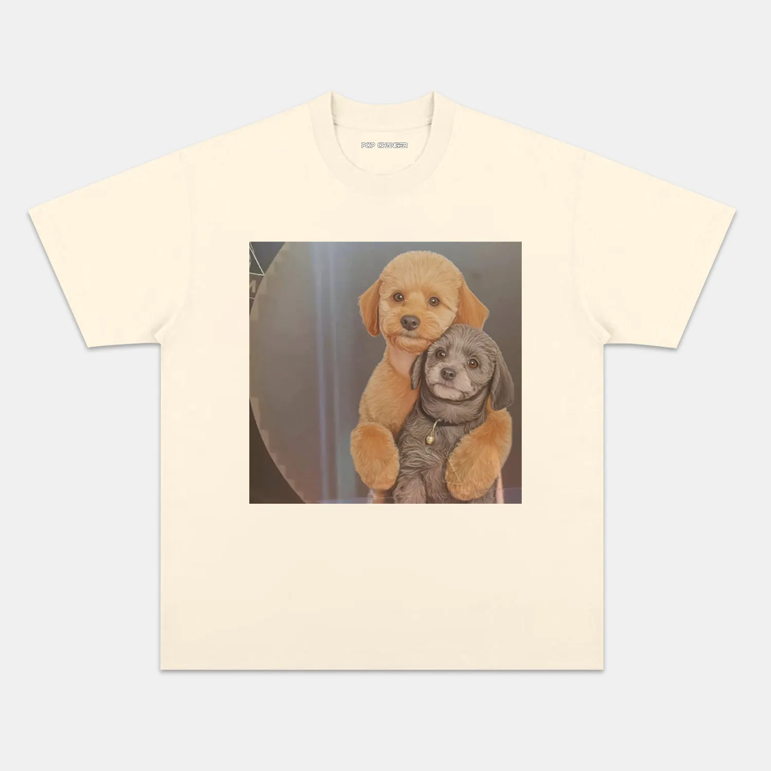 EMBRACING DOG TEE - POPCHANGER