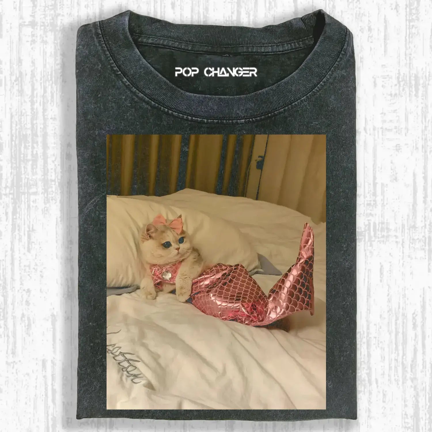 FUNNY MEOWMAID TEE - POPCHANGER