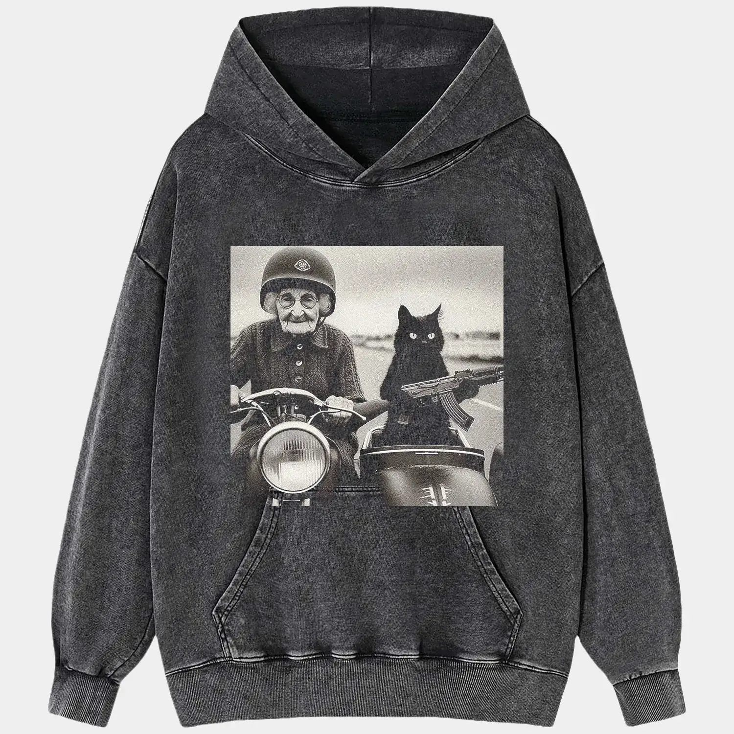GRANDMA AND CAT TEE - POPCHANGER