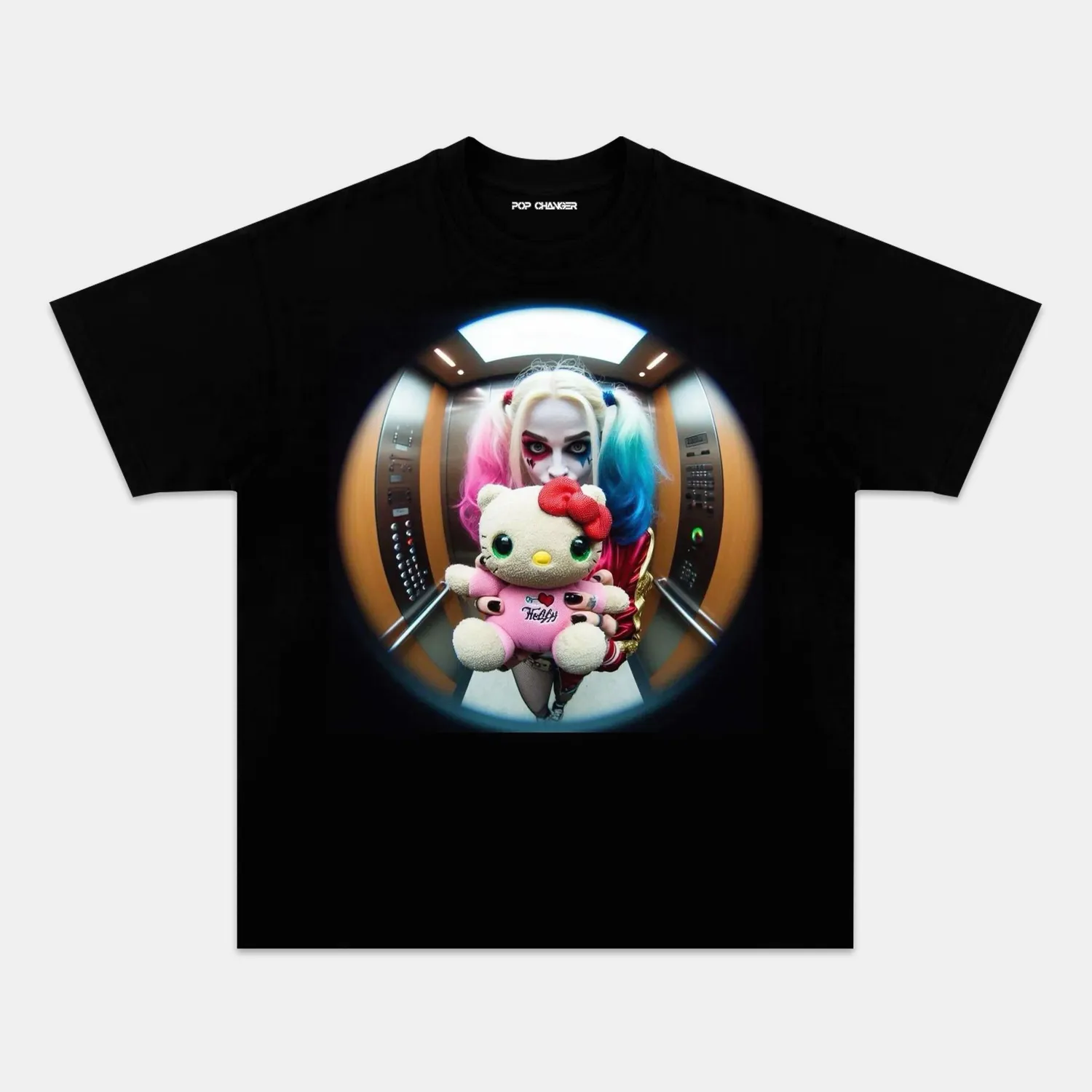 HARLEY QUINN & HELLO KITTY TEE - POPCHANGER