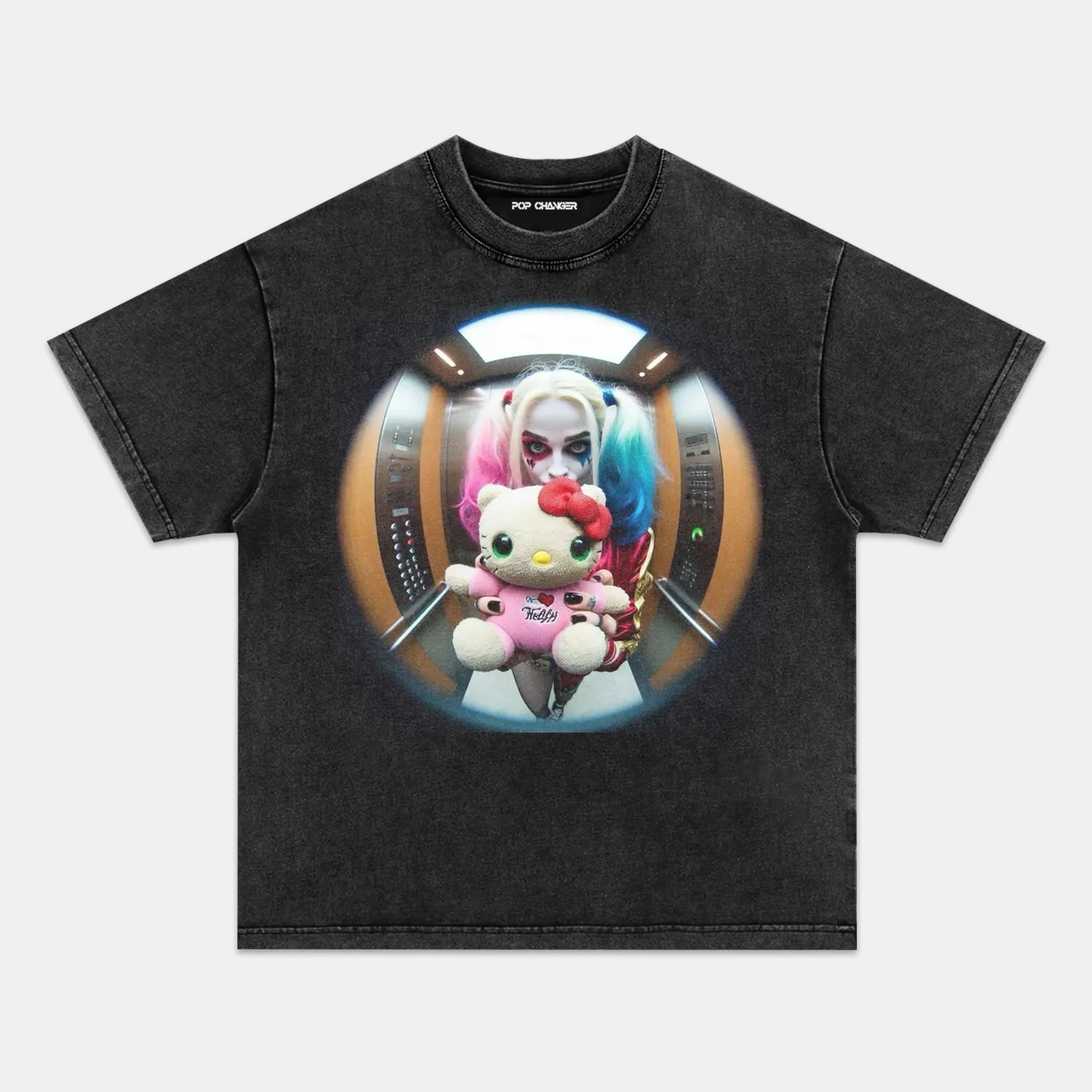 HARLEY QUINN & HELLO KITTY TEE - POPCHANGER