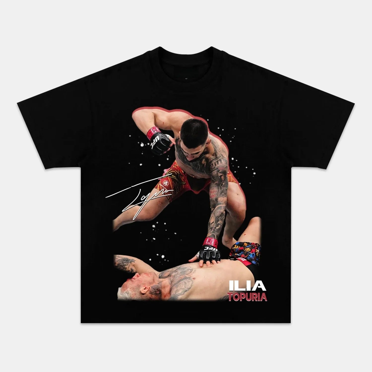ILIA TOPURIA VS CHARLES OLIVEIRA TEE - POPCHANGER