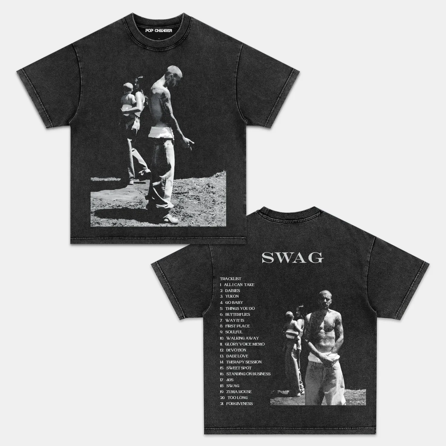 JUSTIN BIEBER & SWAG 2025 V2 TEE - POPCHANGER