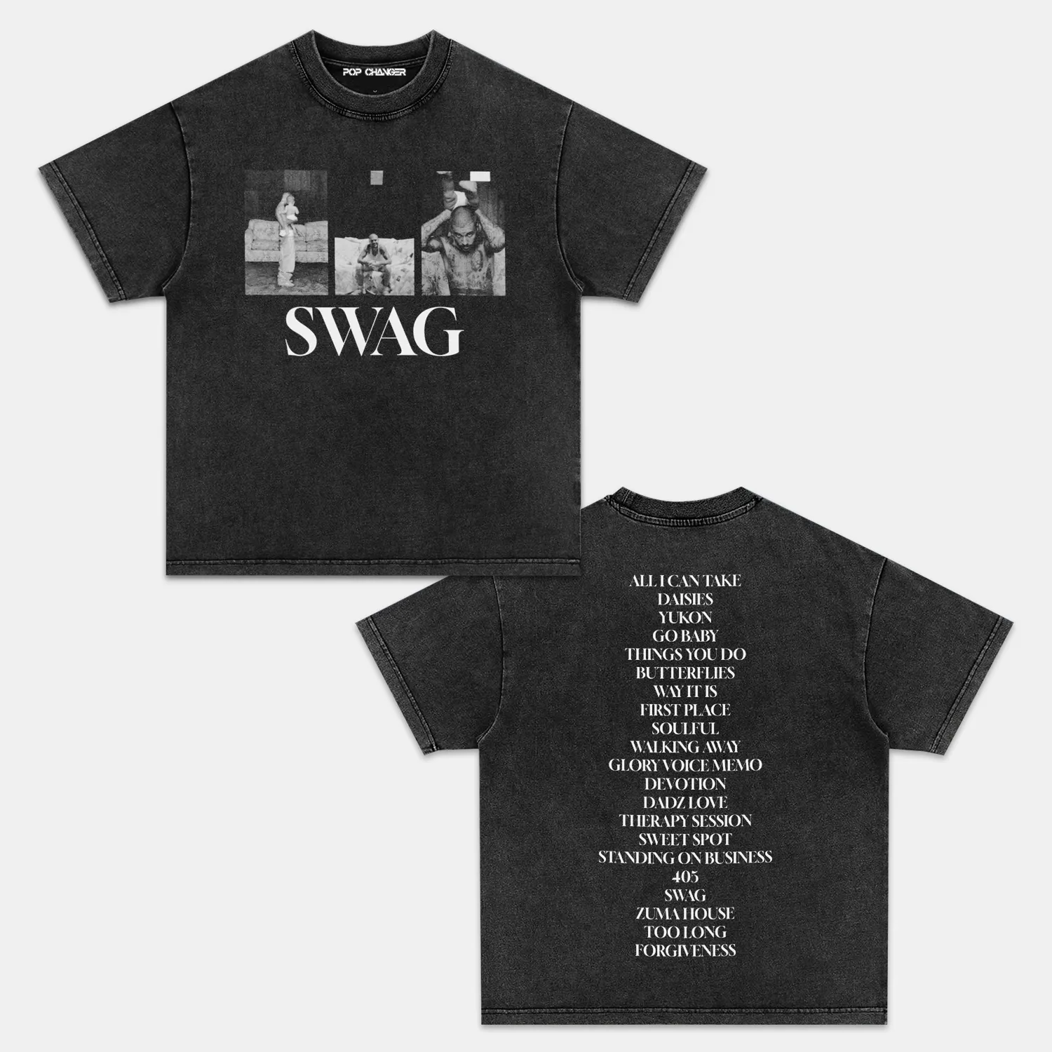 JUSTIN BIEBER & SWAG 2025 V3 TEE - POPCHANGER