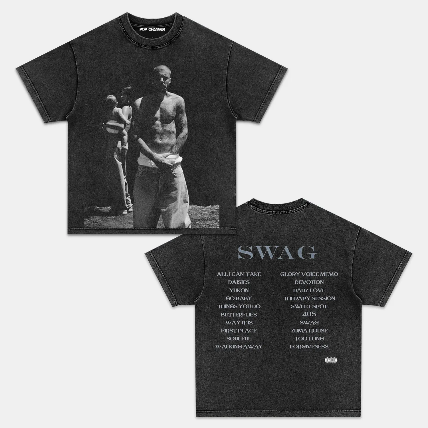 JUSTIN BIEBER & SWAG TEE - POPCHANGER