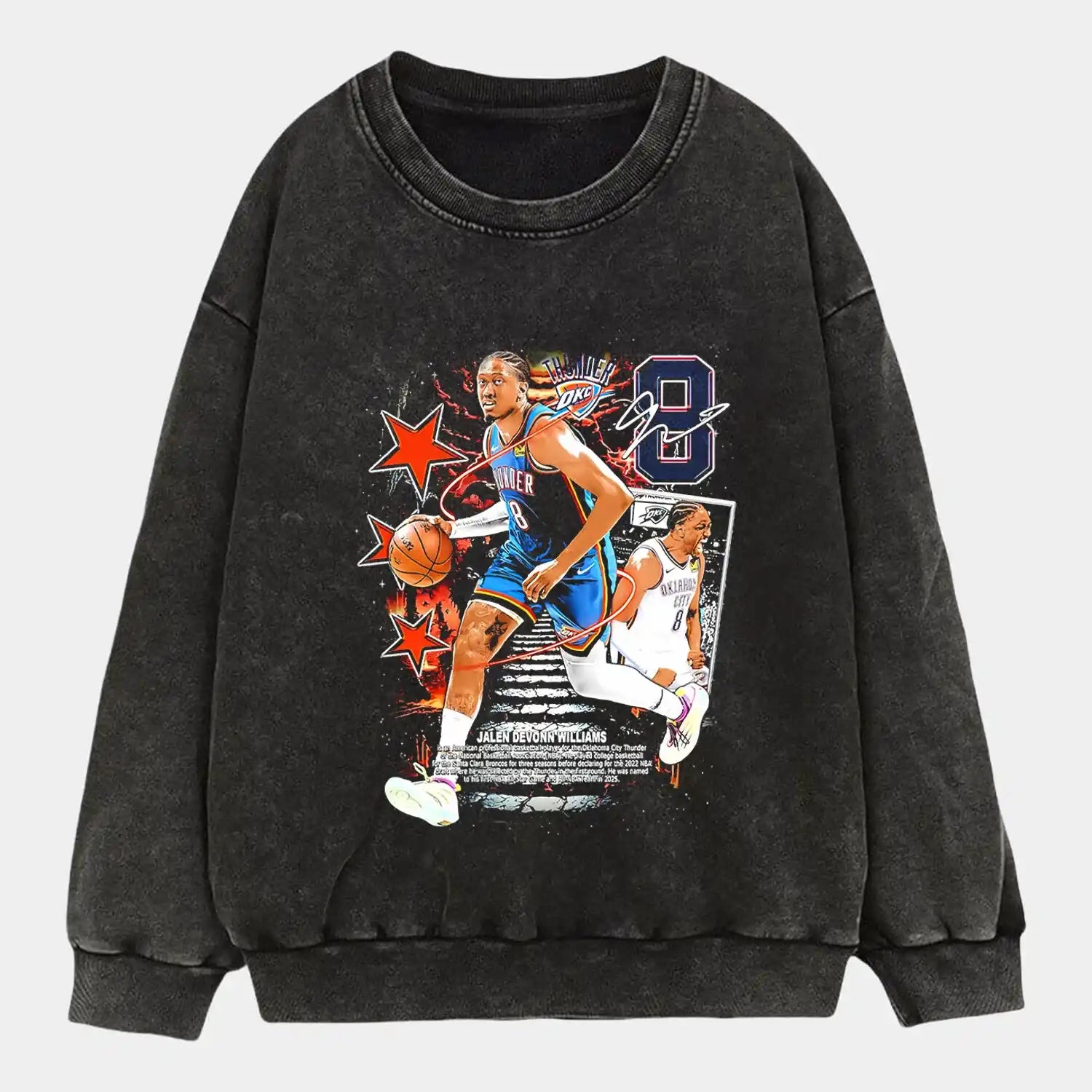 Jalen Williams Thunder No.8 Wear - POPCHANGER