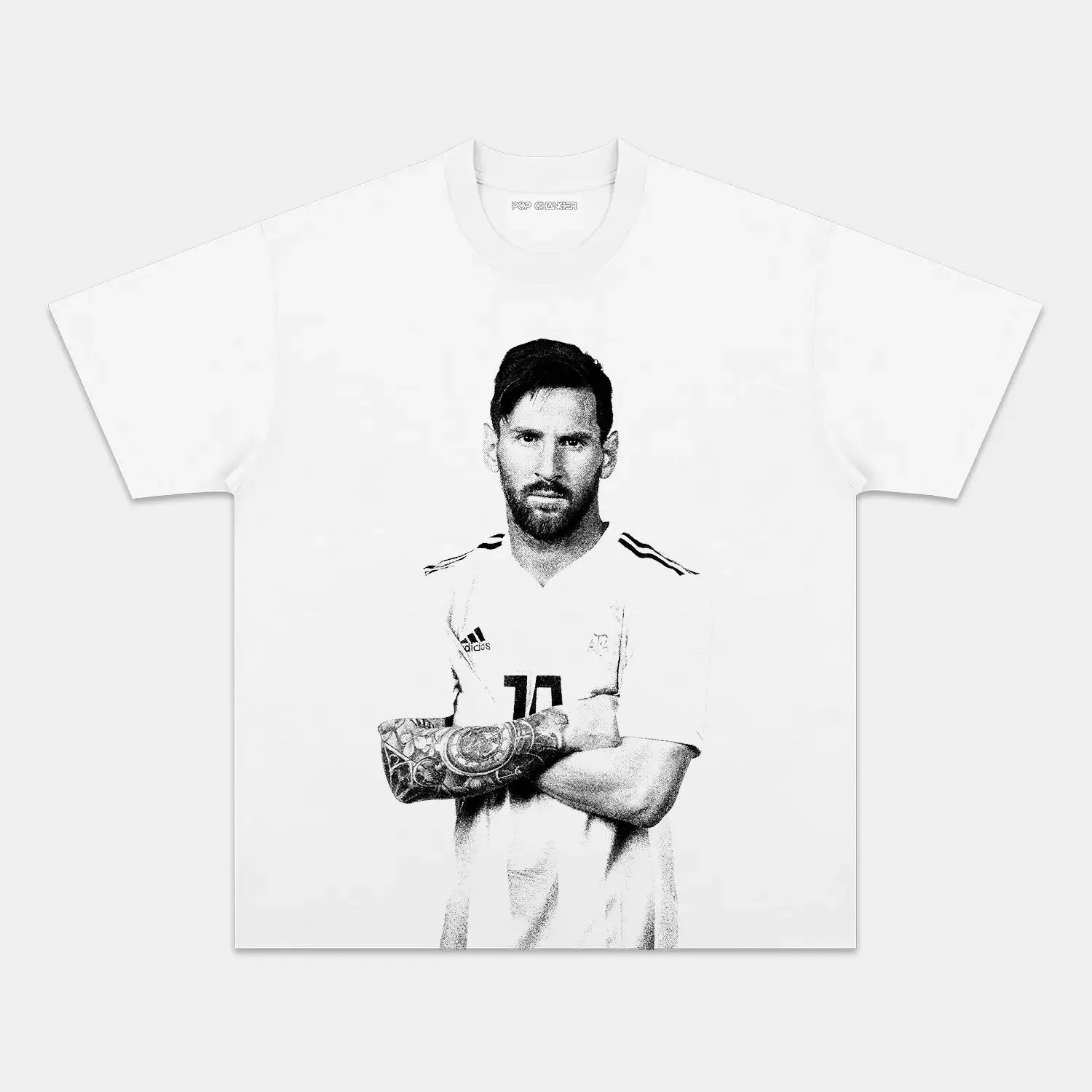 LIONEL MESSI WHITE TEE - POPCHANGER