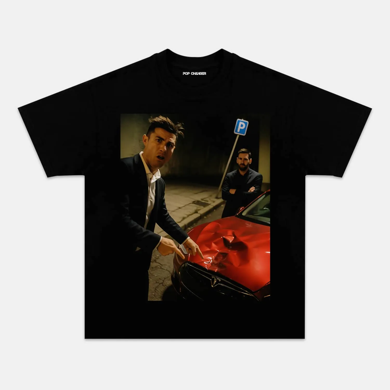 LIONEL MESSI & CRISTIANO RONALDO TEE. 6.27 - POPCHANGER