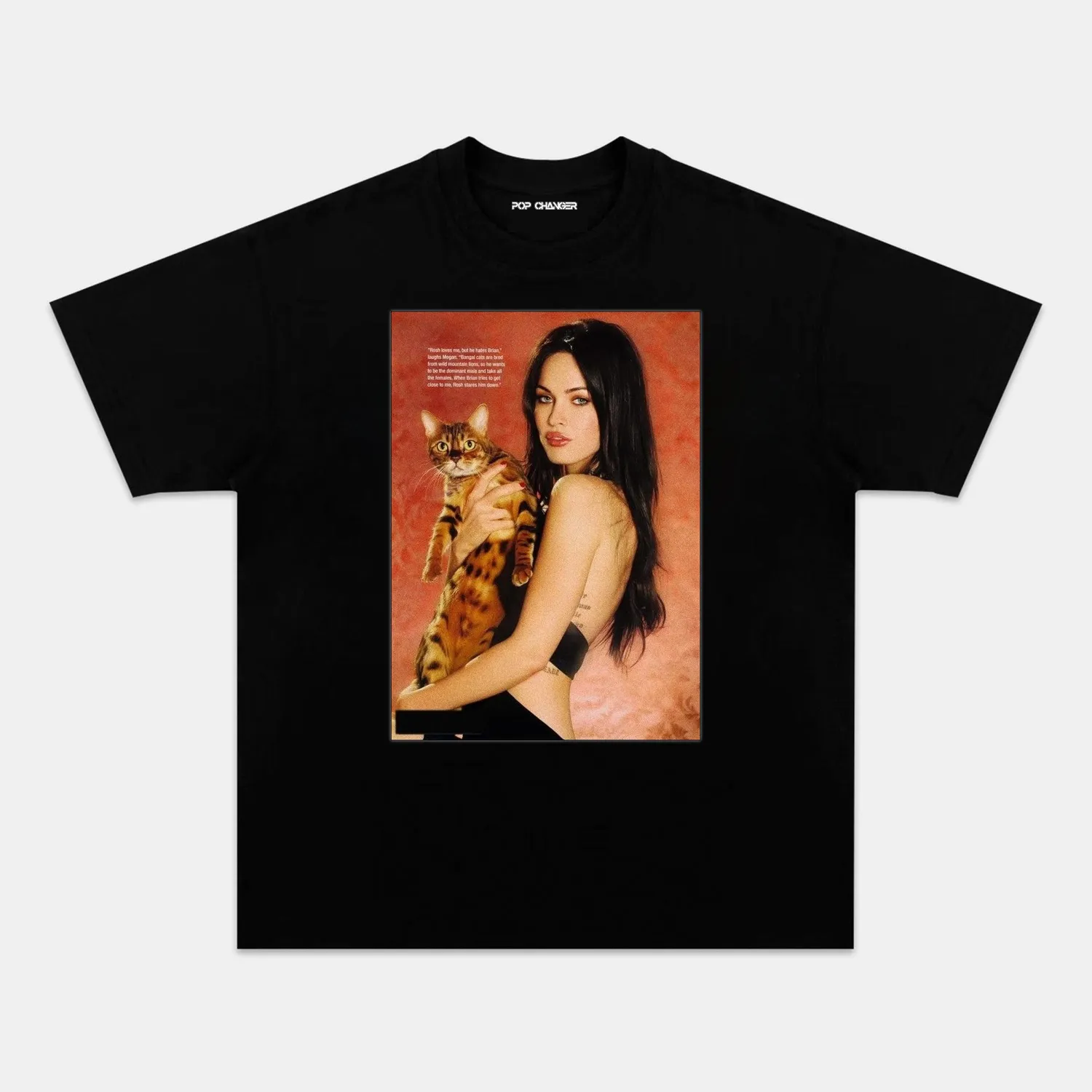 MEGAN FOX & CAT TEE - POPCHANGER