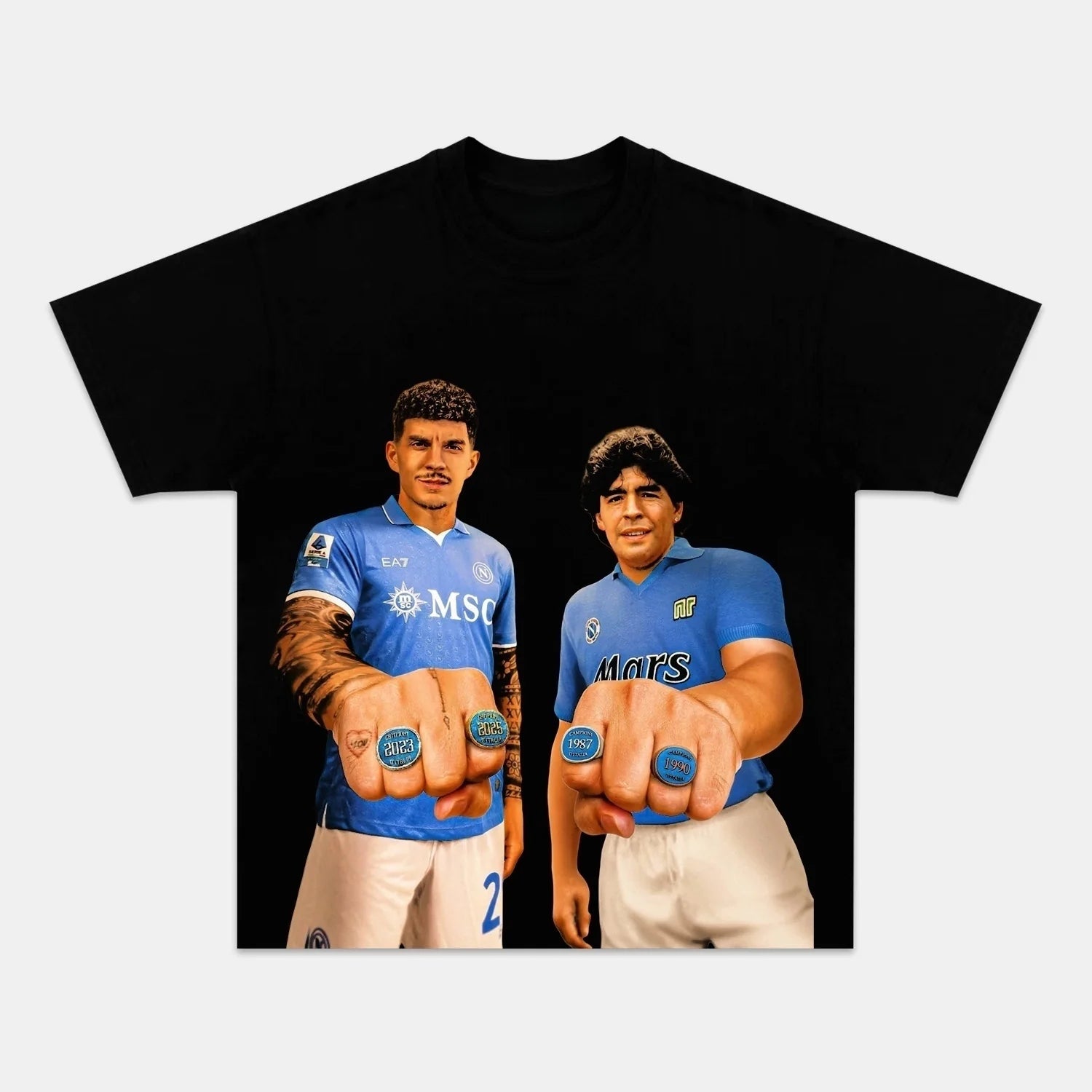 NAPOLI WIN 4TH SERIE A TITLE TEE 08.30 5.0 - POPCHANGER