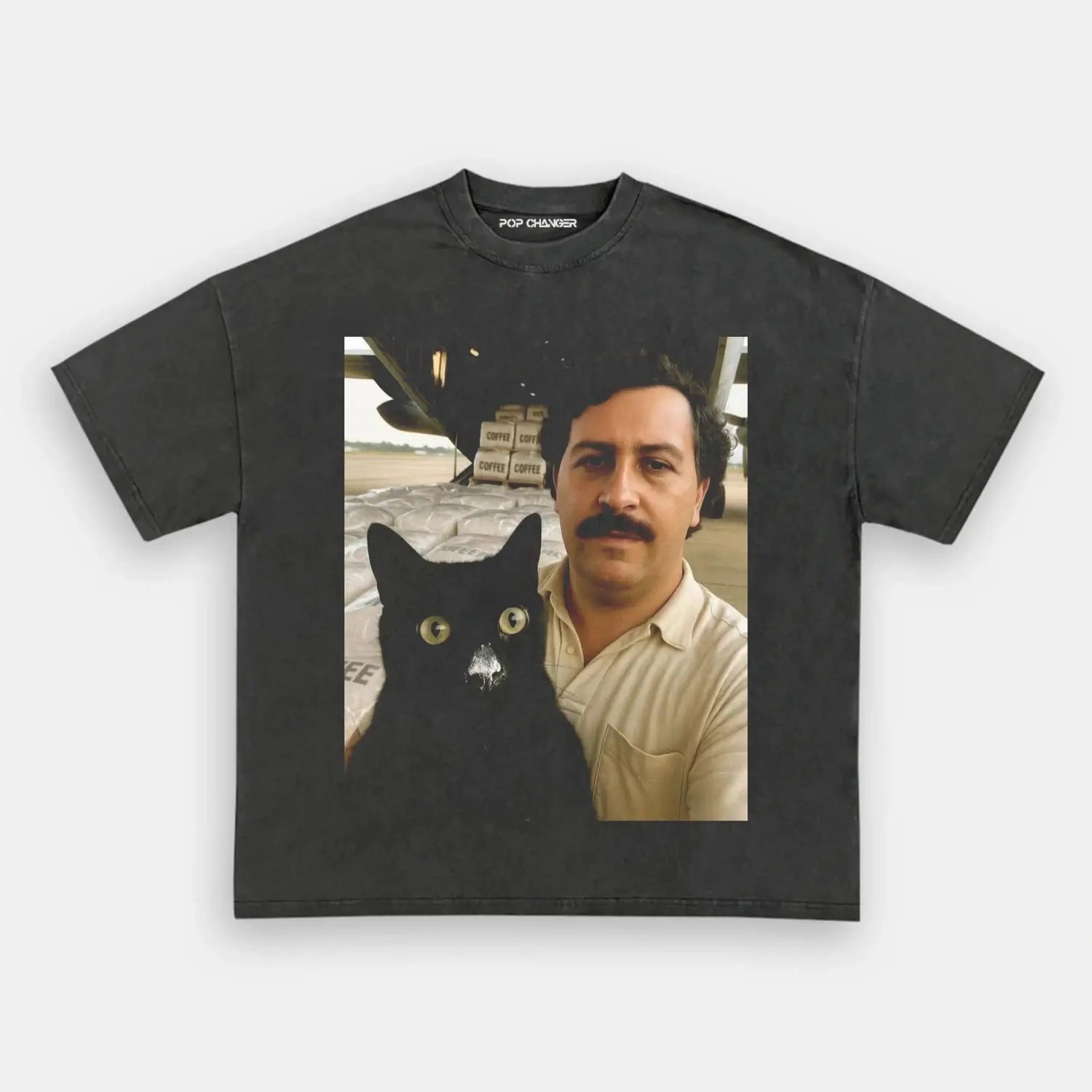 Pablo Escobar & Cat Tee - POPCHANGER