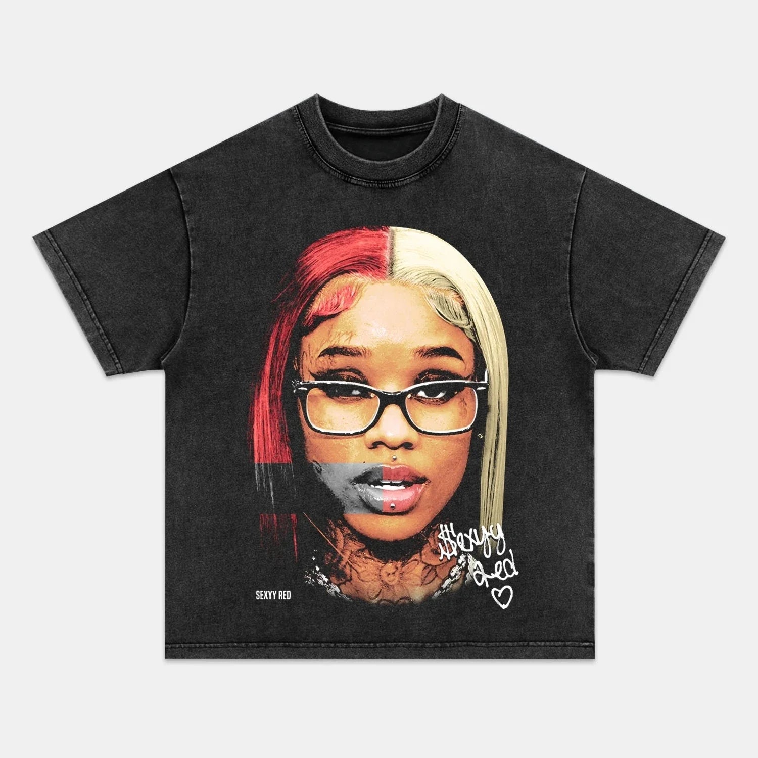 SEXYY RED BIG FACE TEE - POPCHANGER