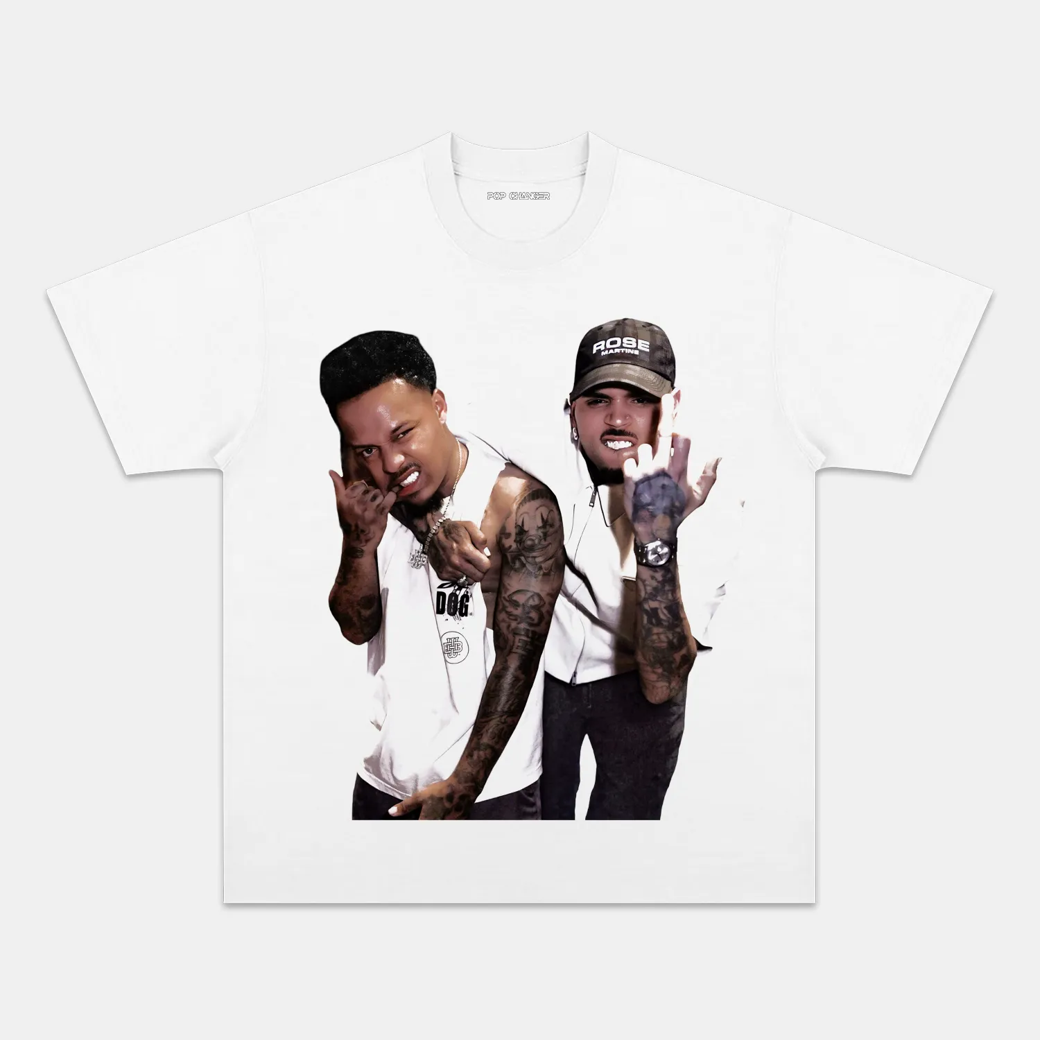 SHAD MOSS & CHRIS BROWN TEE - POPCHANGER