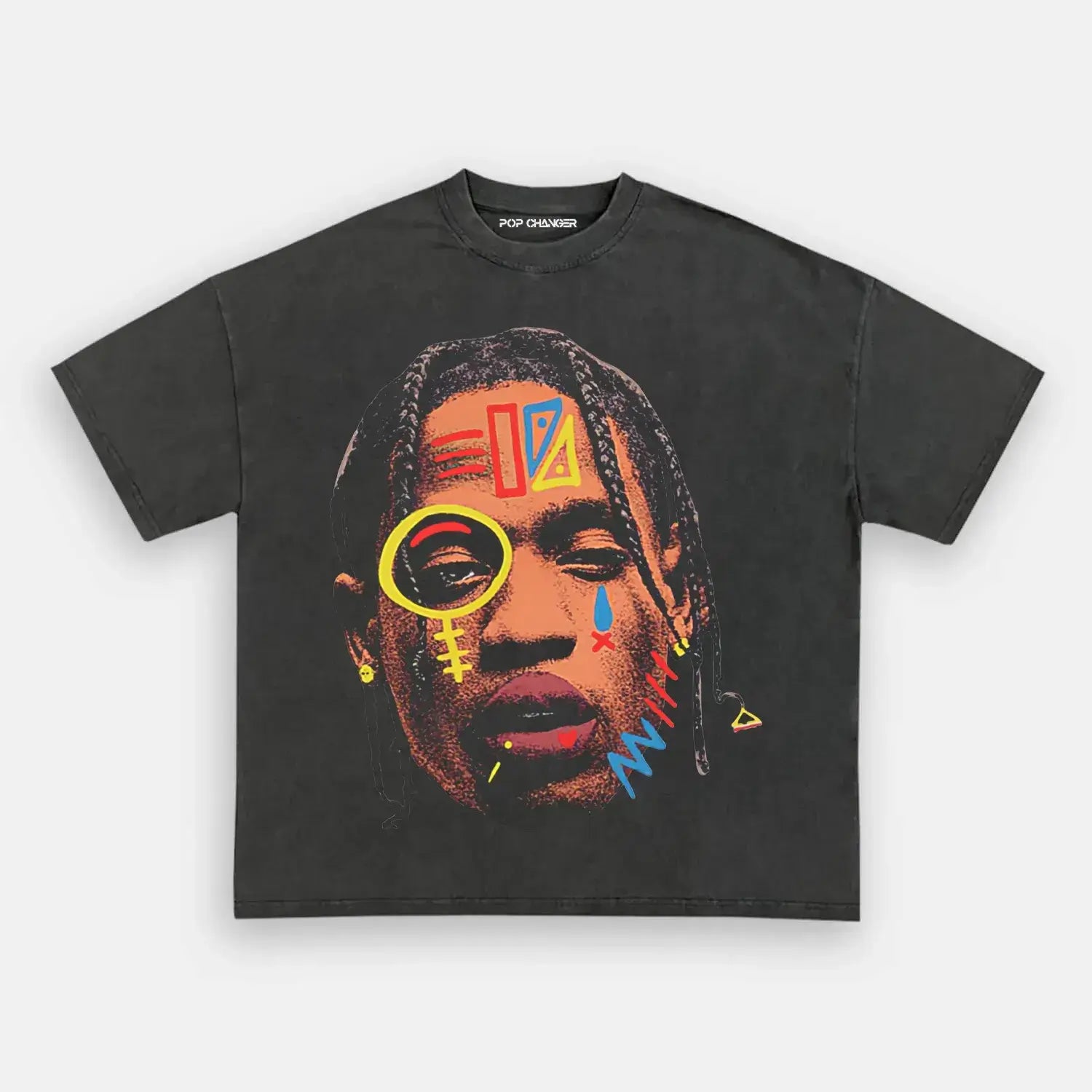 TRAVIS SCOTT 4.14 BIG FACES TEE - POPCHANGER