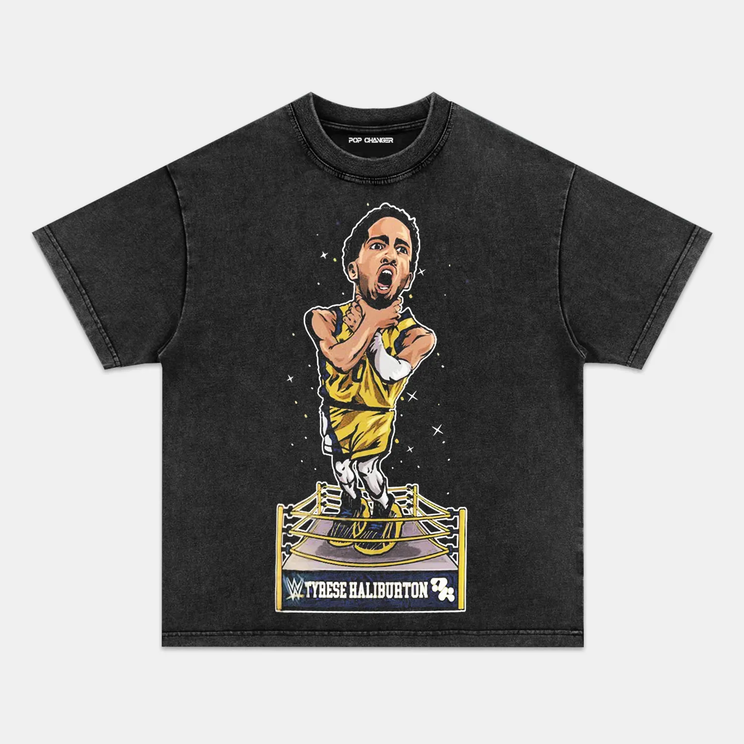 TYRESE HALIBURTON CHOKE WWE TEE - POPCHANGER