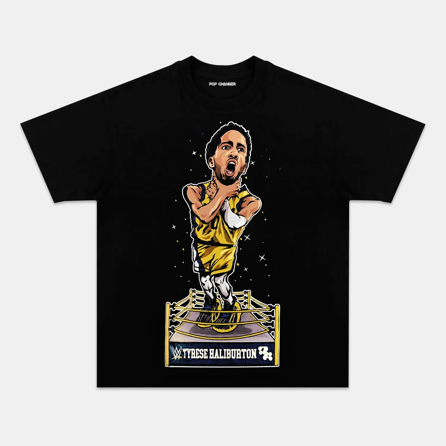 TYRESE HALIBURTON CHOKE WWE TEE - POPCHANGER