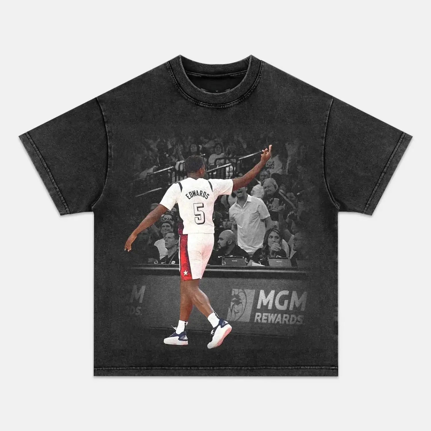 USA TEAM-ANTHONY EDWARDS VINTAGE TEE - POPCHANGER