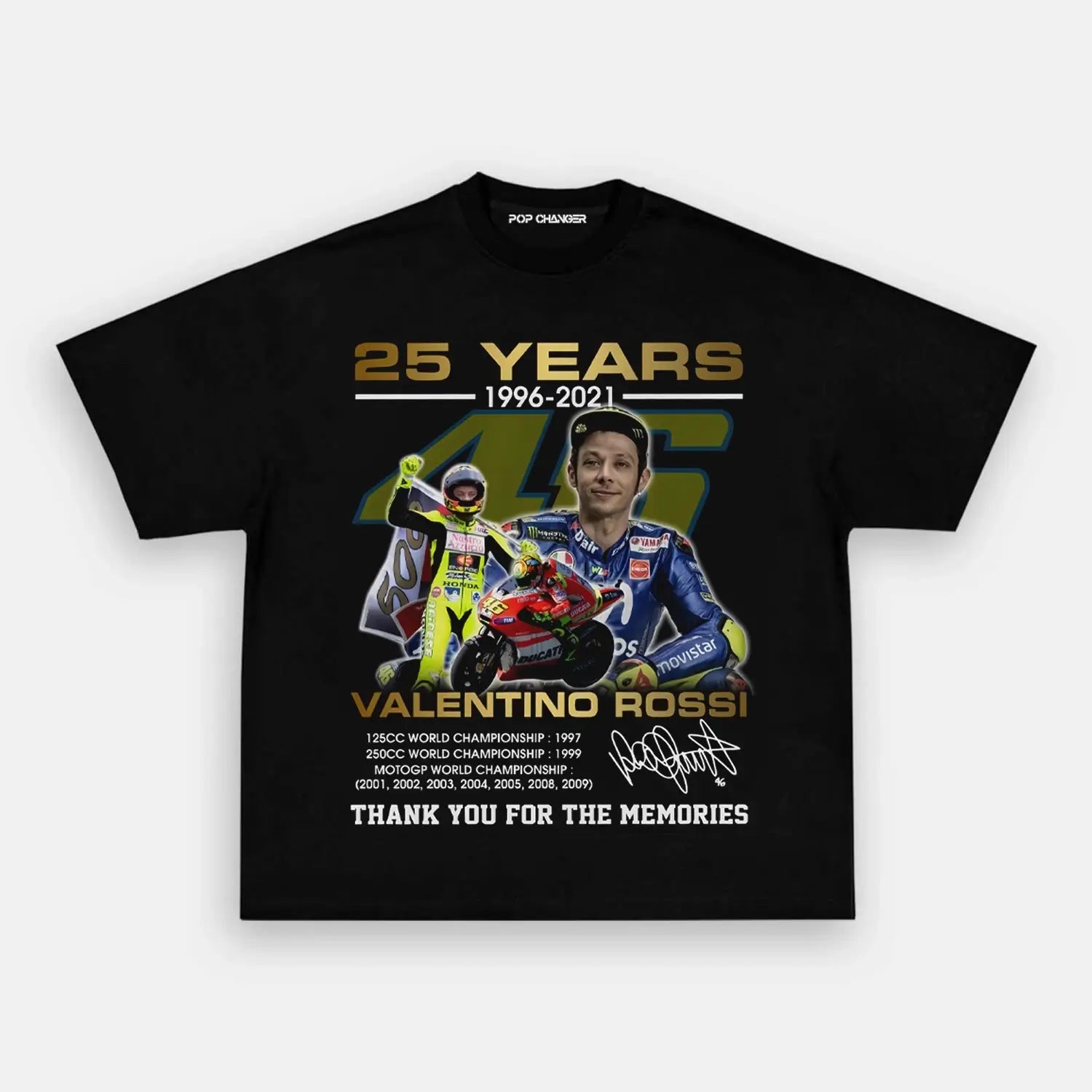 Valentino Rossi 25 Years Tee - POPCHANGER