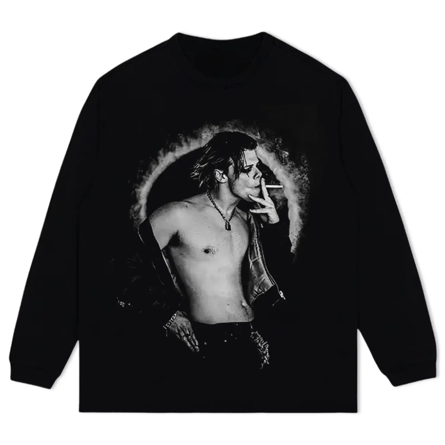 BLACK LONG SLEEVES T-SHIRT