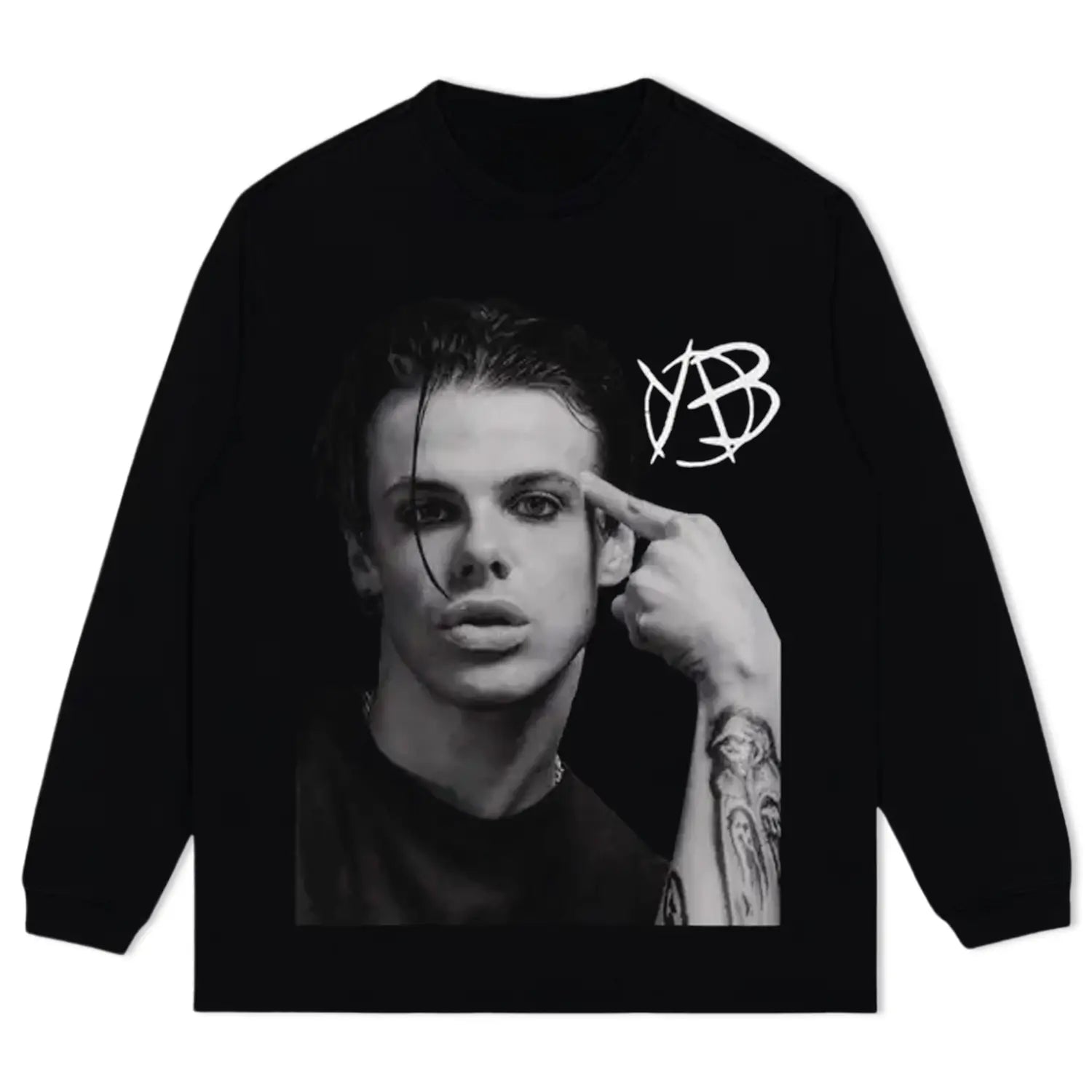 BLACK LONG SLEEVES T-SHIRT