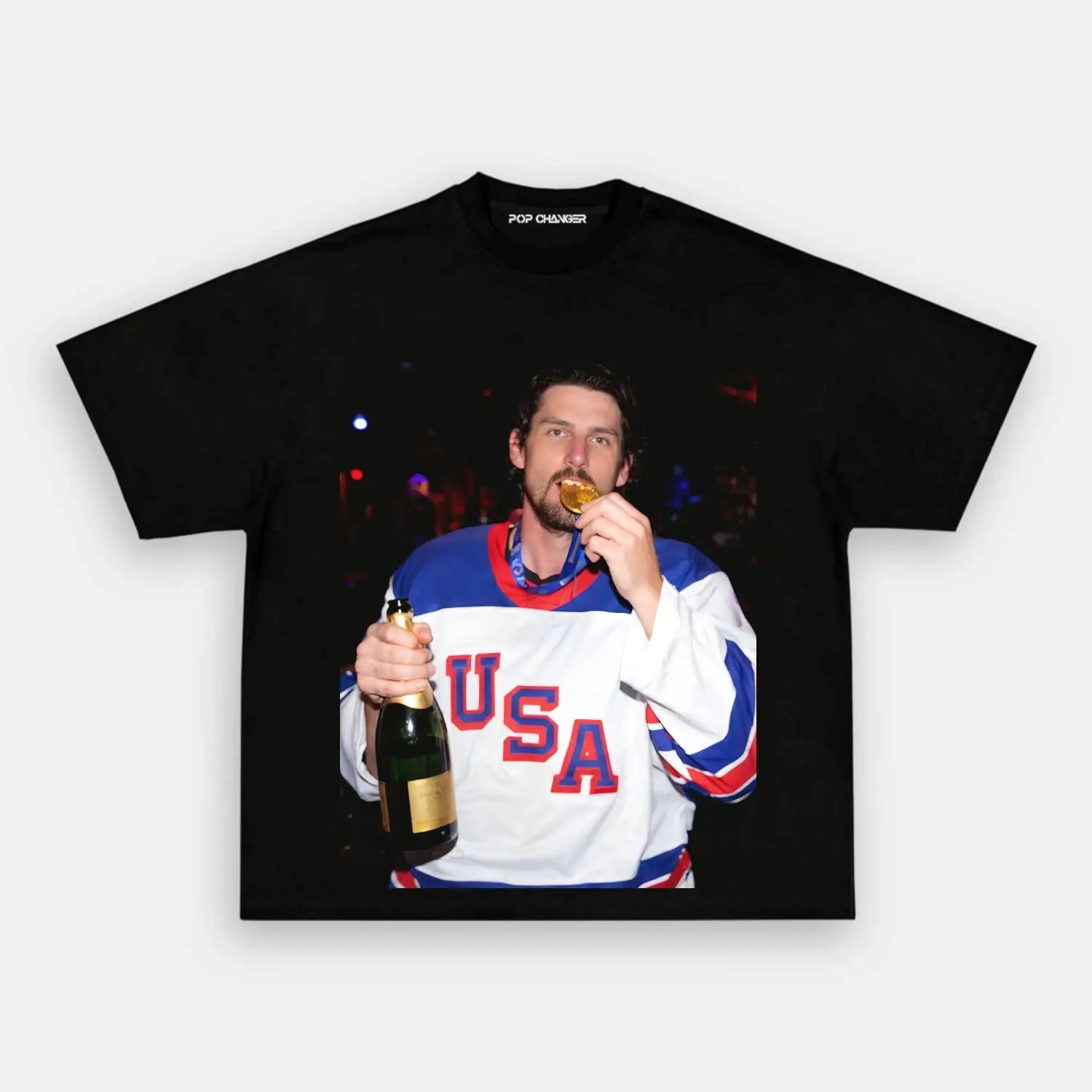 Connor Hellebuyck Champion Tee - POPCHANGER