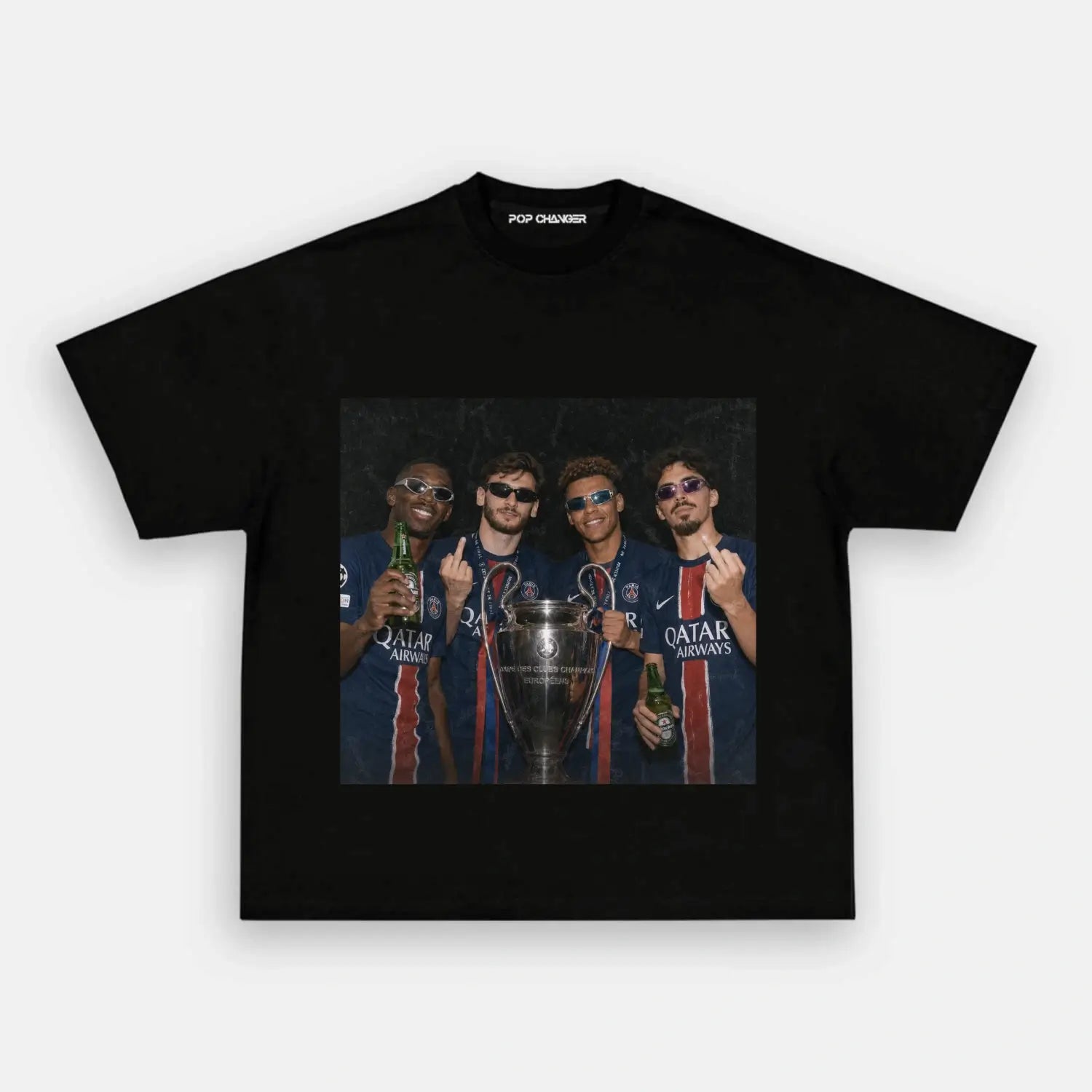 Dembélé × Kvaratskhelia × Doué × Vitinha TEE - POPCHANGER