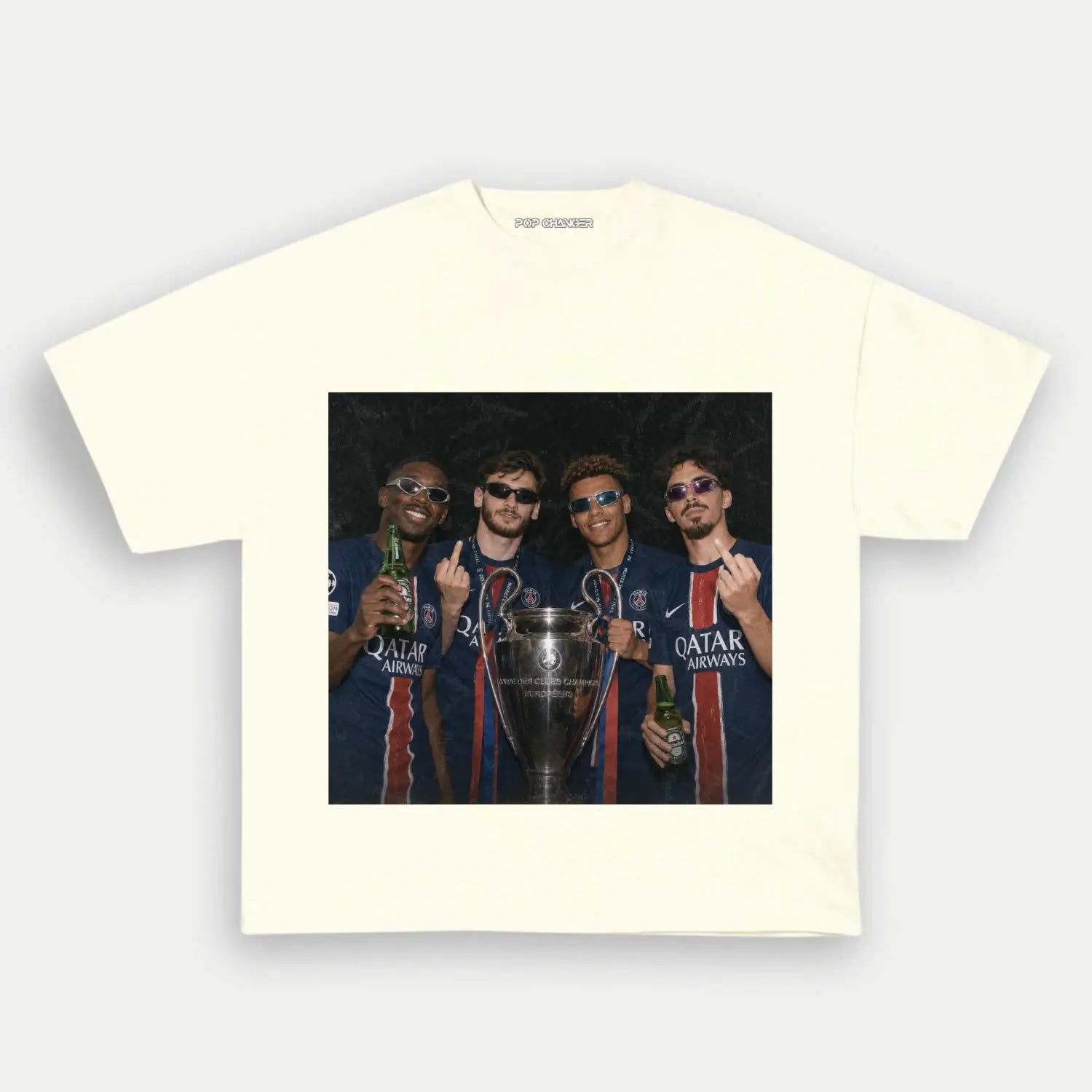 Dembélé × Kvaratskhelia × Doué × Vitinha TEE - POPCHANGER